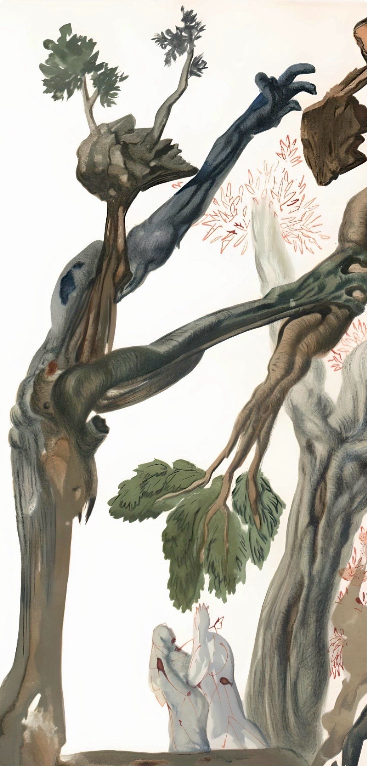 Salvador Dali, The Wood and the Suicide (Michler/Löpsinger 1039-1138; Field 189-200), La Divine Comédie, Limited Edition Woodcut