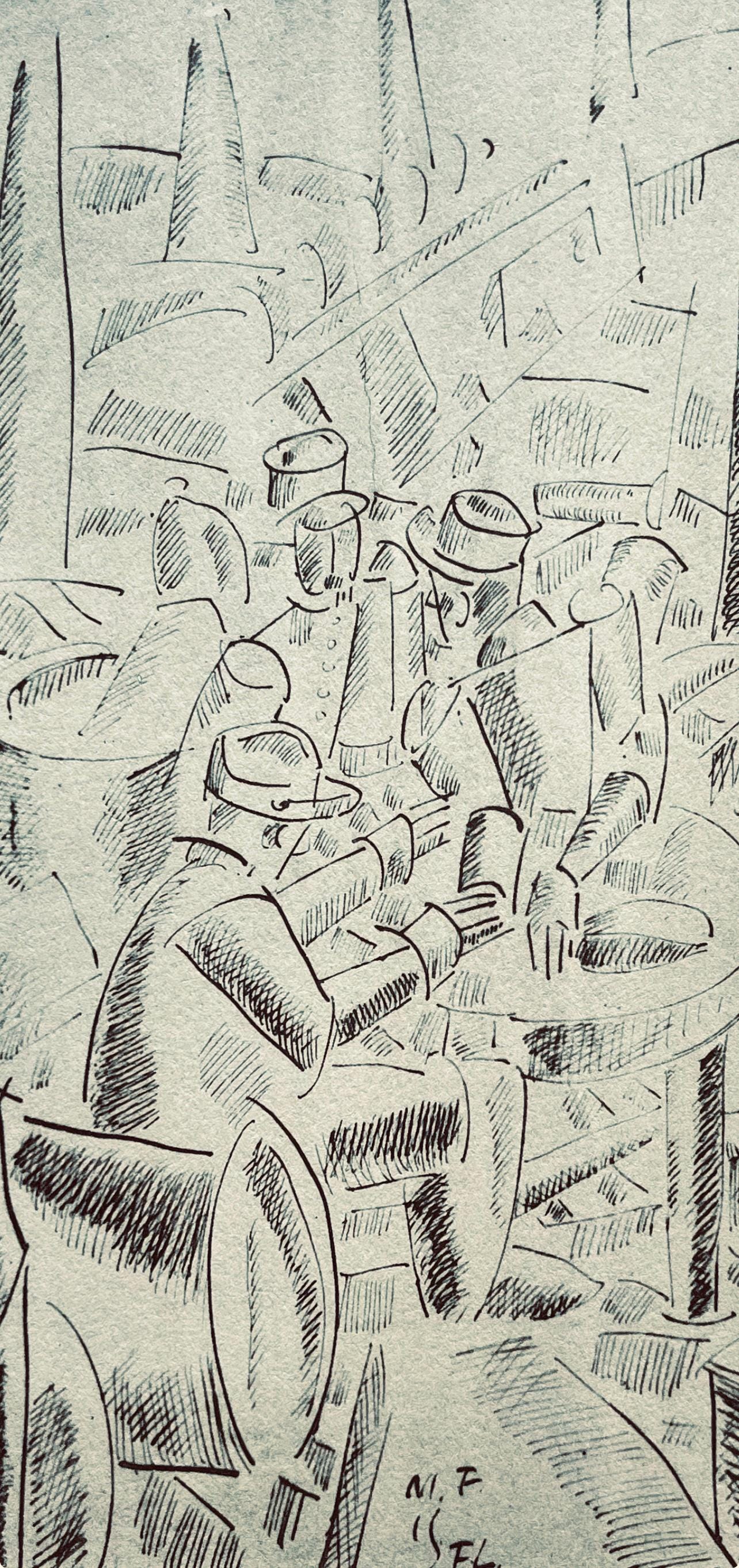 Fernand Léger, Soldats Dans Un Abri, Fernand Léger, Dessins de Guerre, Limited Edition Lithograph