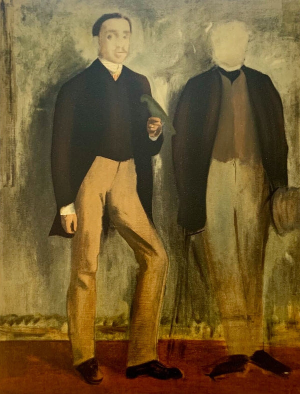 Edgar Degas, Deux hommes en pied, Les Réalistes Lyriques, Collection Pierre Lévy, Limited Edition Lithograph
