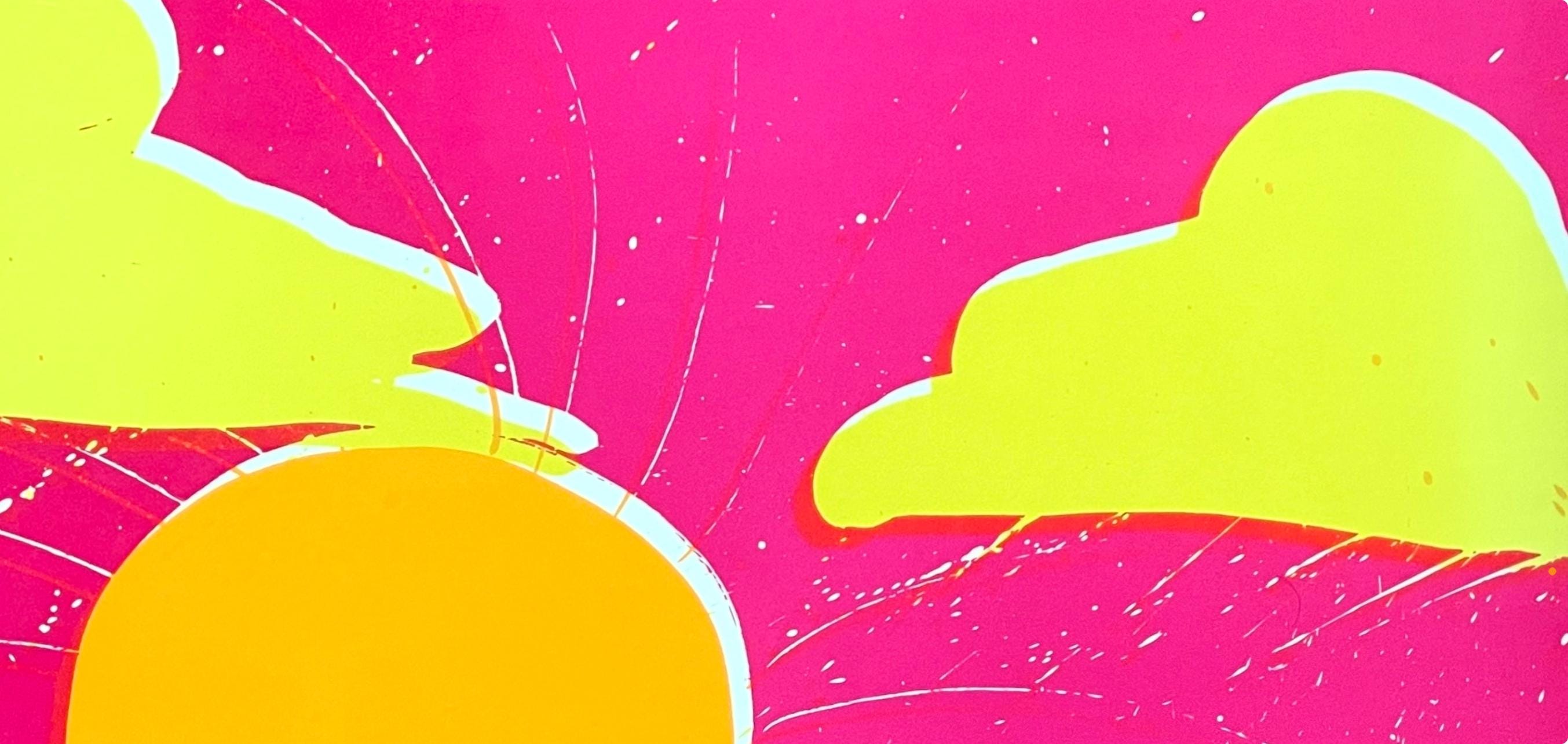 Walasse Ting 丁雄泉, Coucher de soleil du sud, Limited Edition Lithograph