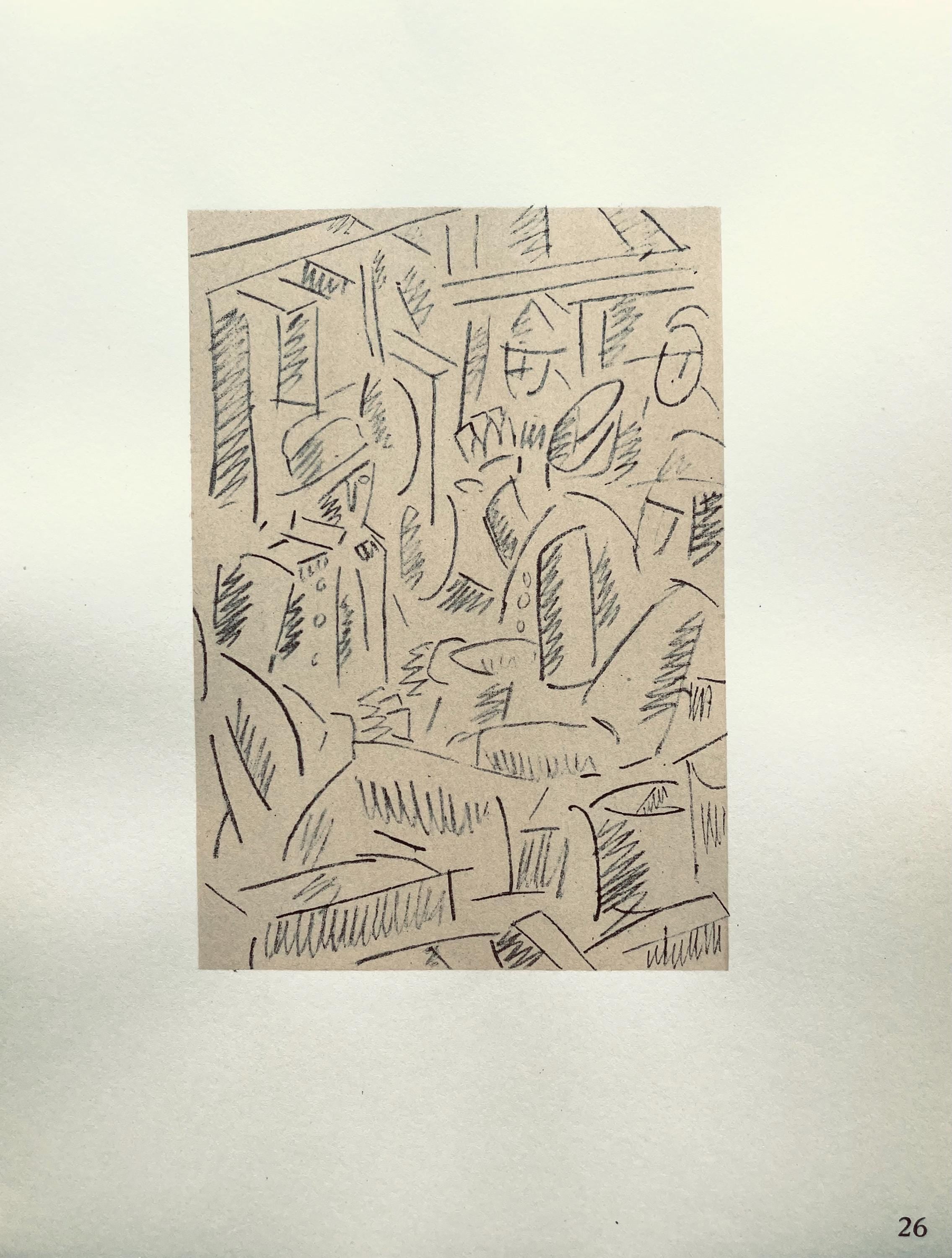 Fernand Léger, Soldats Jouant Aux Cartes, Fernand Léger, Dessins de Guerre, Limited Edition Lithograph