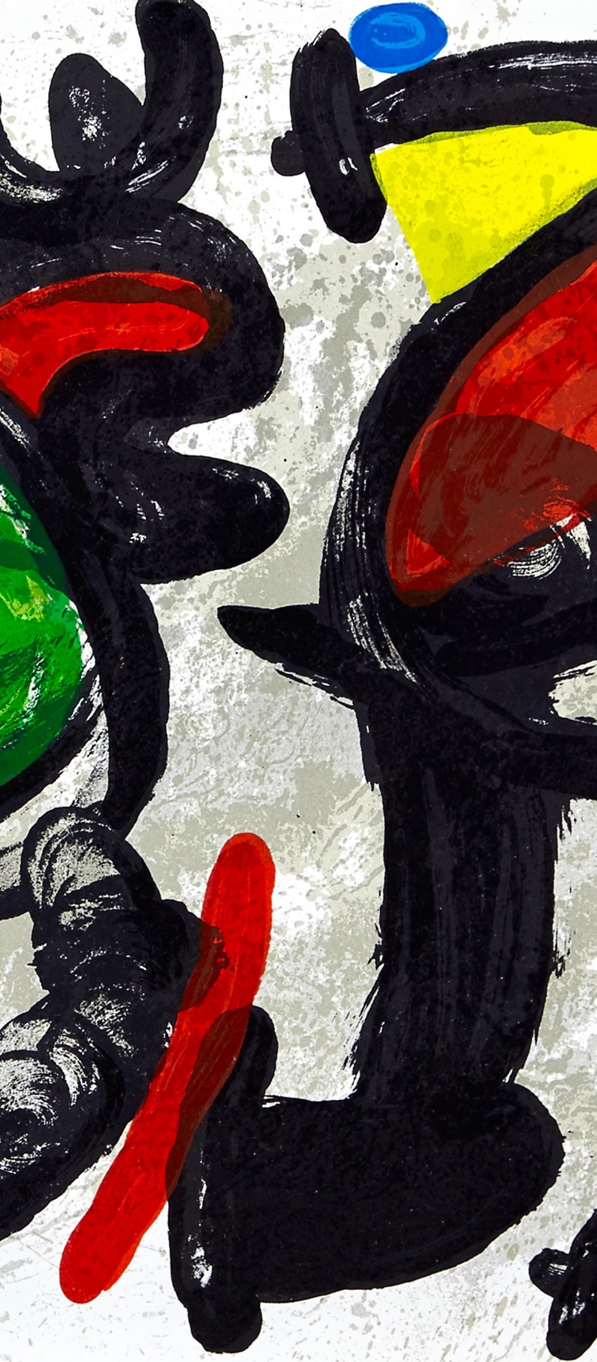 Joan Miró, Composition, Derrière le miroir, Limited Edition Lithograph