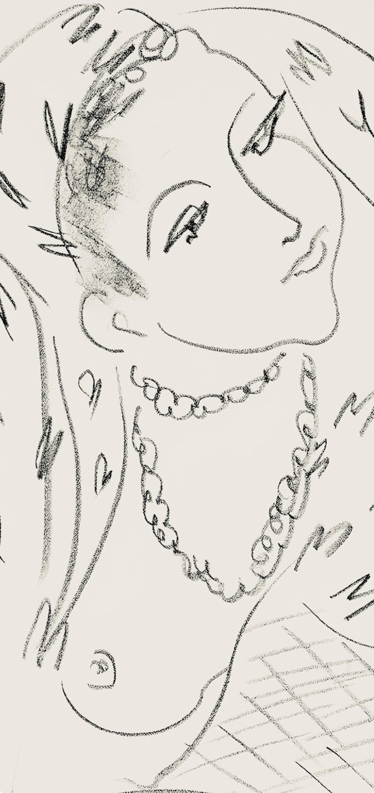Henri Matisse, Série L, var. 16 (Duthuit 9), Henri Matisse, Dessins, Thèmes et variations, Limited Edition Lithograph