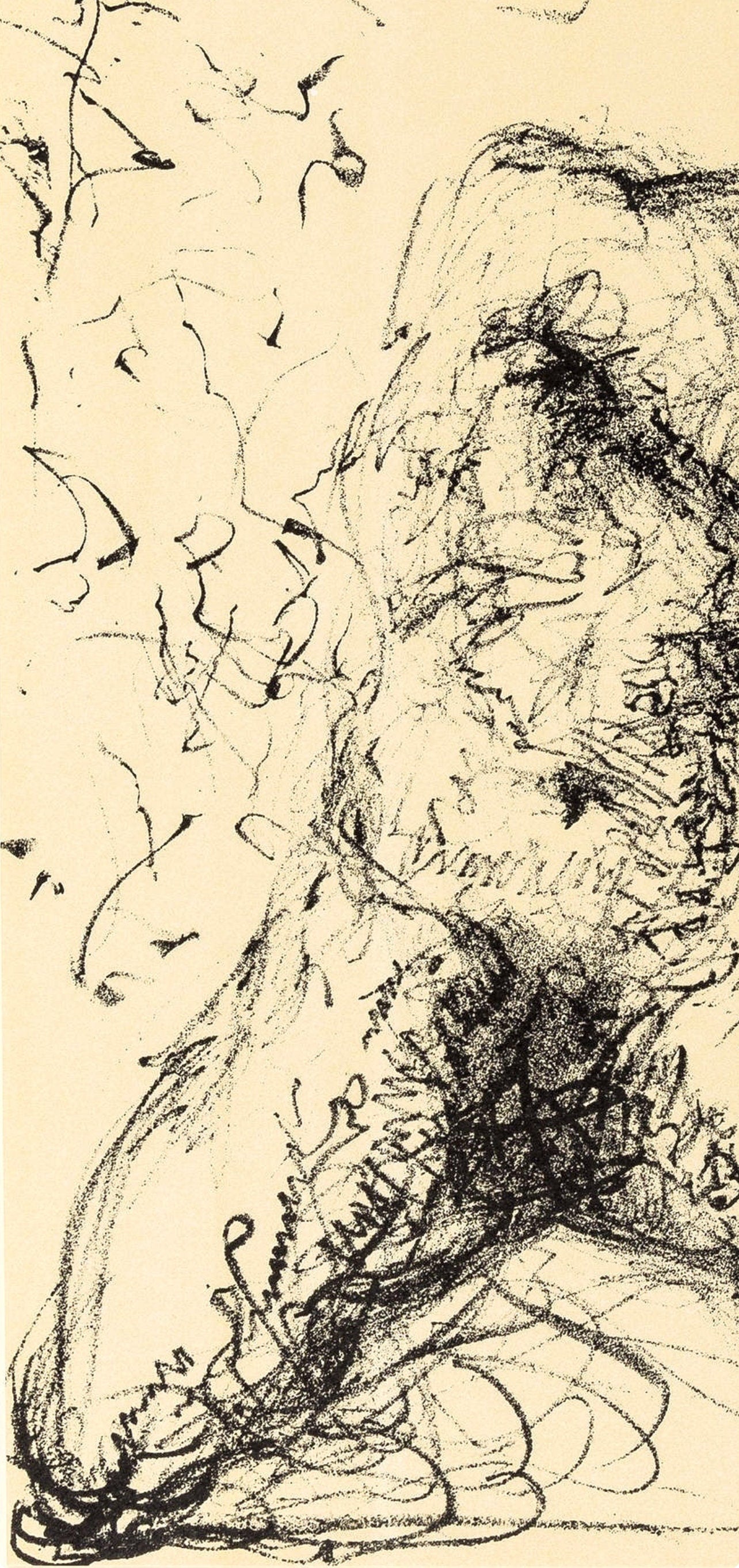Salvador Dali, Composition (M/Löpsinger 1175; Field 67-2), Hommage a Meissonier, Limited Edition Lithograph