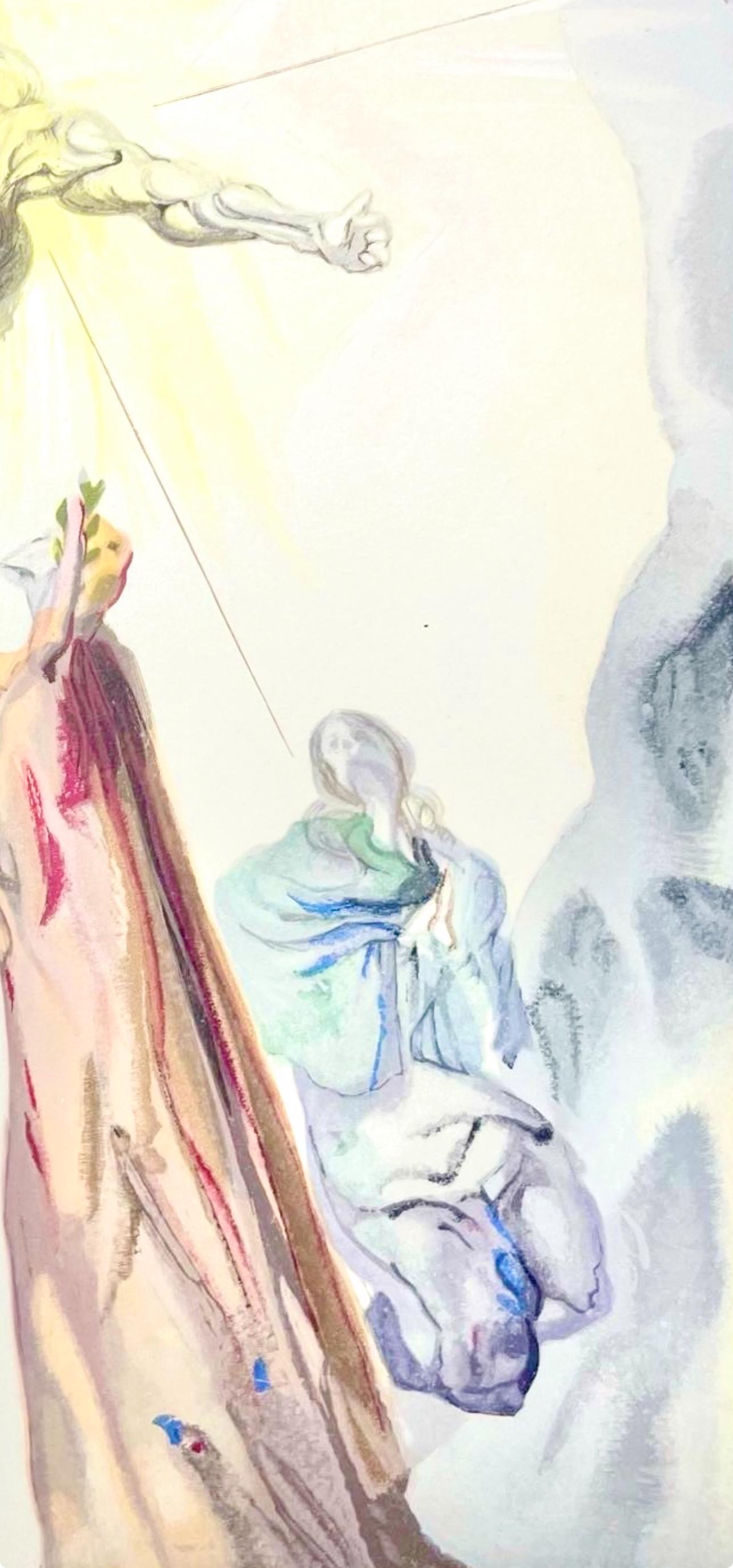 Salvador Dali, Paradies XIV (Field 189-200; Michler/Löpsinger 1039-1138), Die Göttliche Komödie, Signed, Limited Edition Woodcut