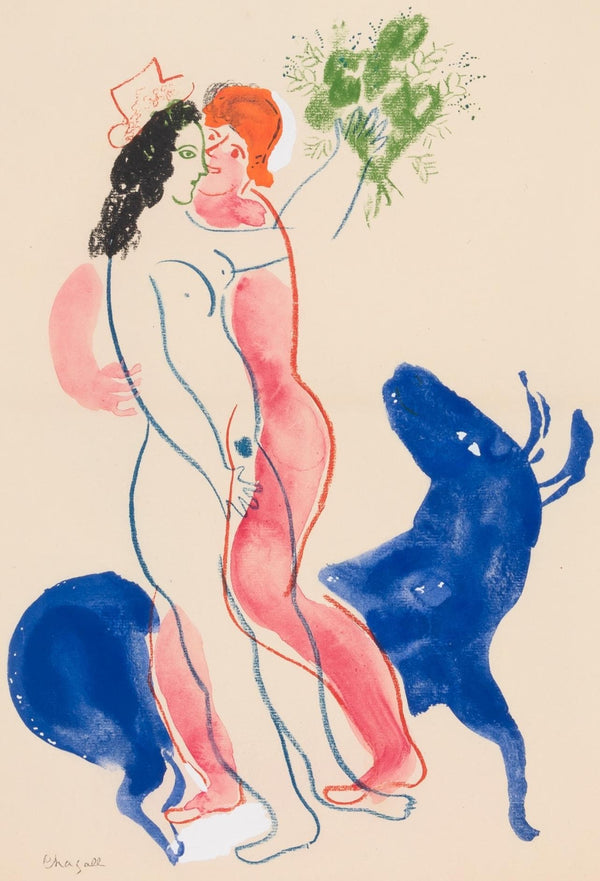 Marc Chagall, Composition, Couleur amour, Limited Edition Lithograph