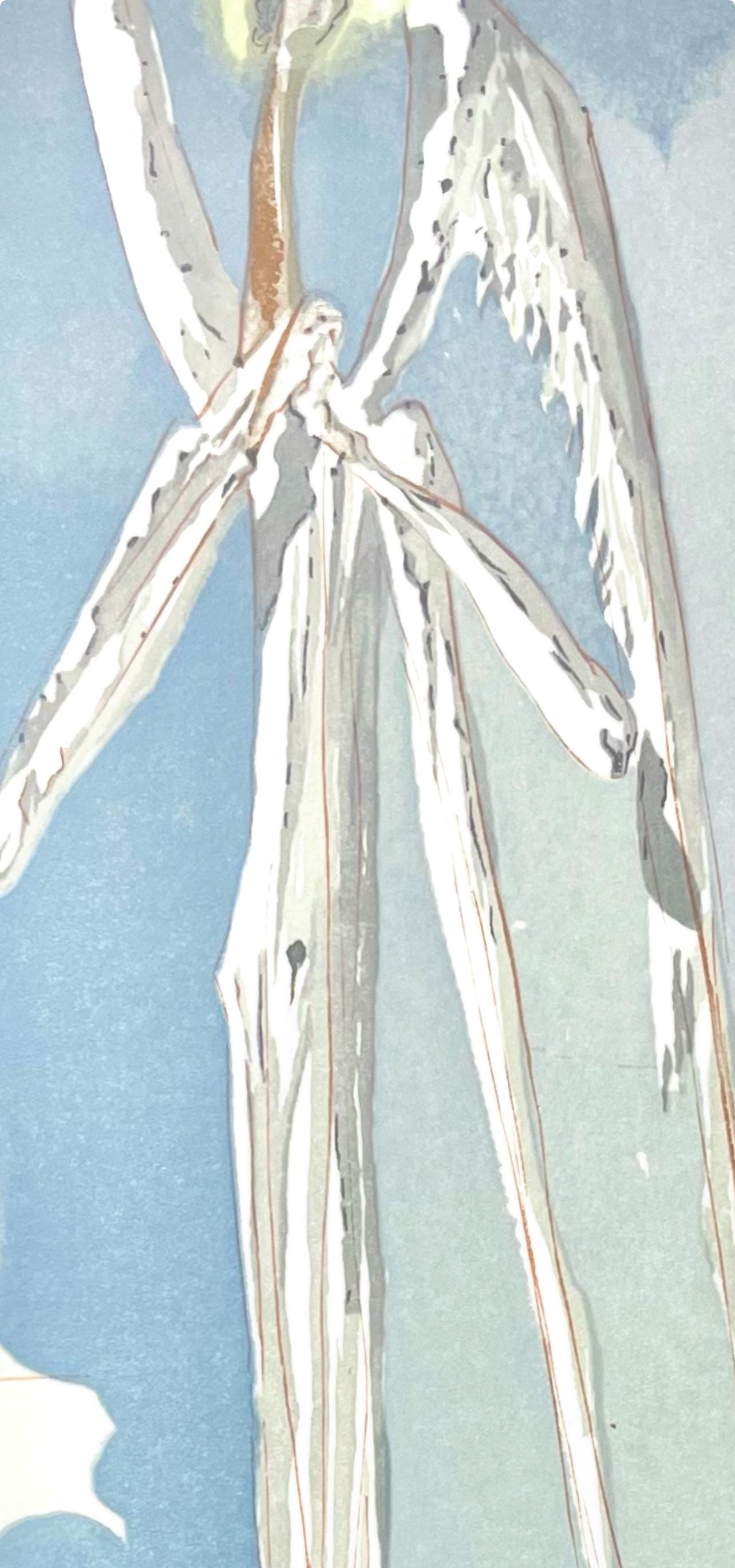 Salvador Dali, Paradies XXIII (Field 189-200; Michler/Löpsinger 1039-1138), Die Göttliche Komödie, Signed, Limited Edition Woodcut