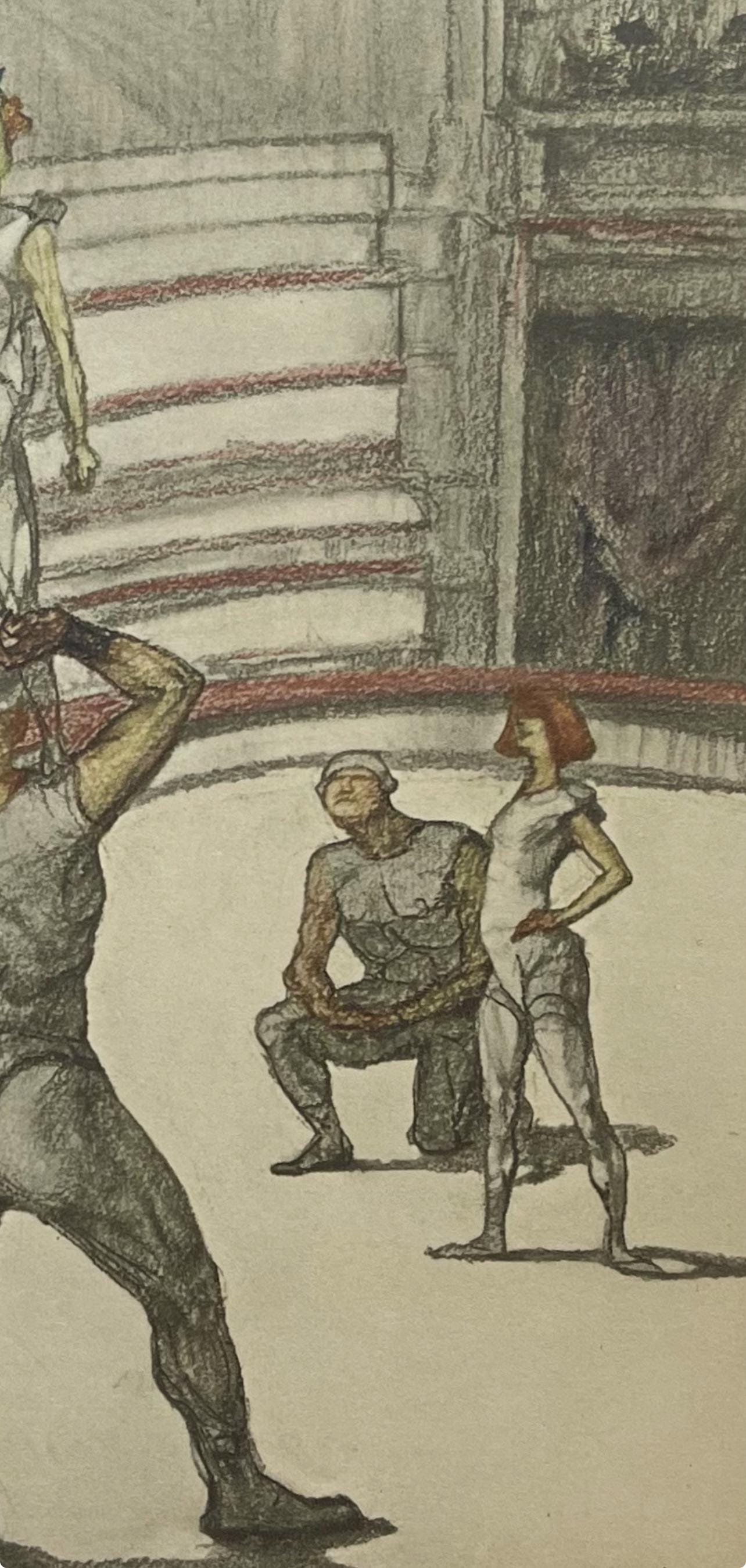 Henri de Toulouse-Lautrec, Circus Acrobats, Henri de Toulouse-Lautrec, At the Circus, Limited Edition Lithograph