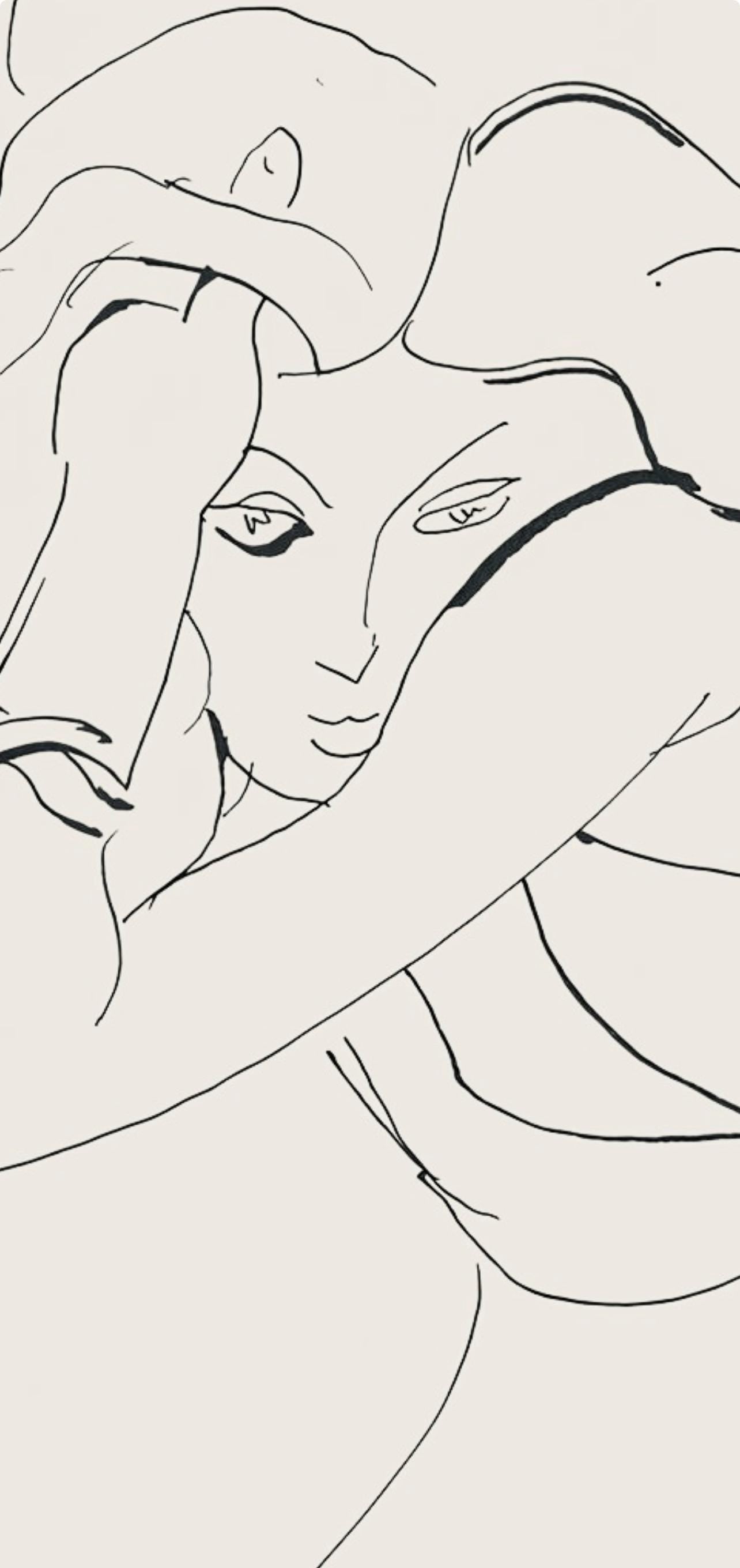 Henri Matisse, Série C, var. 8 (Duthuit 9), Henri Matisse, Dessins, Thèmes et variations, Limited Edition Lithograph
