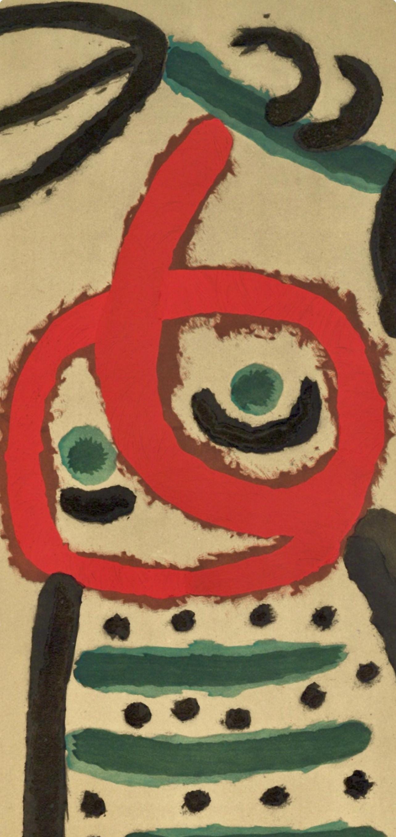 Joan Miró, Composition (Cramer 103; Mourlot 382-383), Miró Cartones 1956-1965, Limited Edition Lithograph