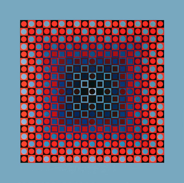 Victor Vasarely, Composition, Folklore Planétaire, Limited Edition Héliogravure