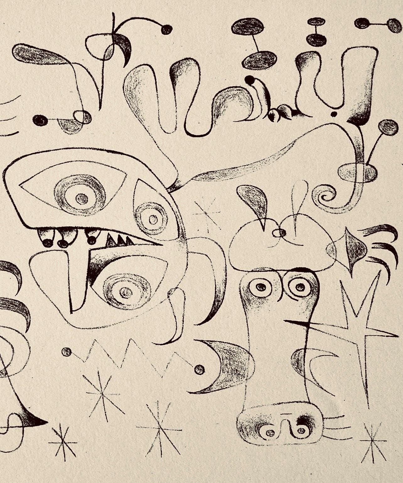 Joan Miró, Composition, The Prints of Joan Miro, Limited Edition Etching