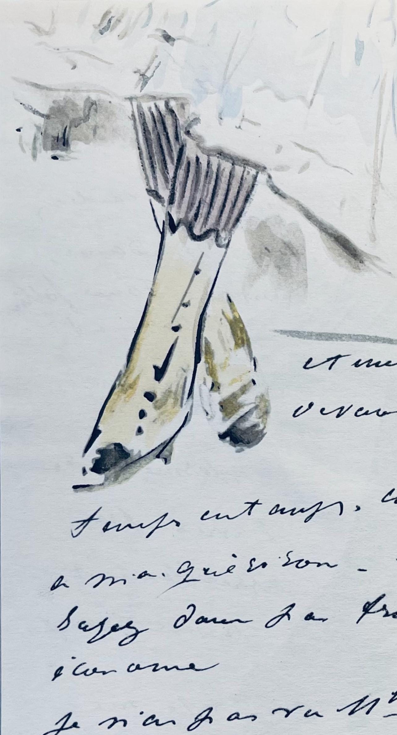 Édouard Manet, Composition, Édouard Manet, Letters with Aquarelles, Limited Edition Lithograph