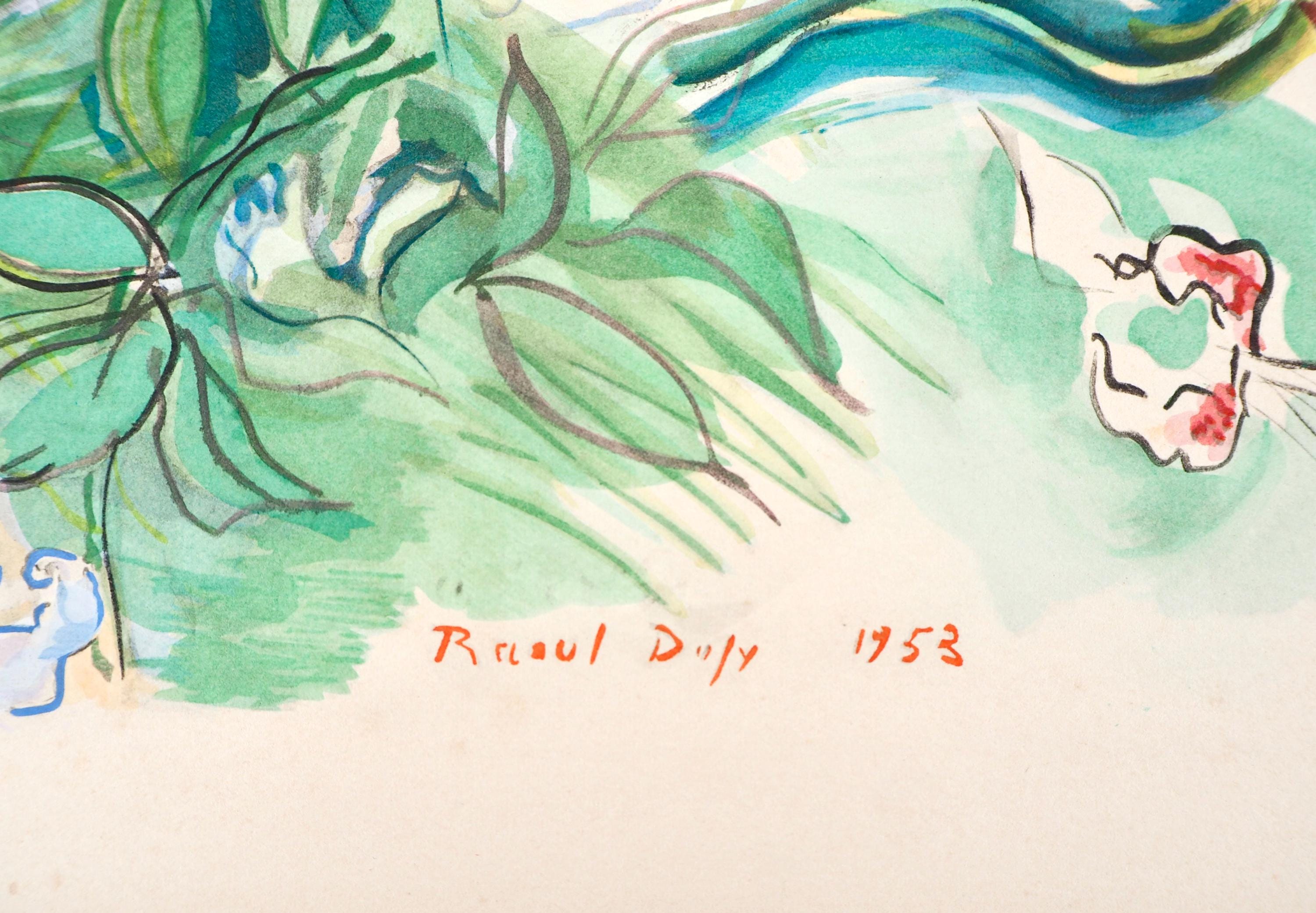 Raoul Dufy, Composition, Eaux-de-vie, Esprit de la fleur et du fruit, Limited Edition Lithograph
