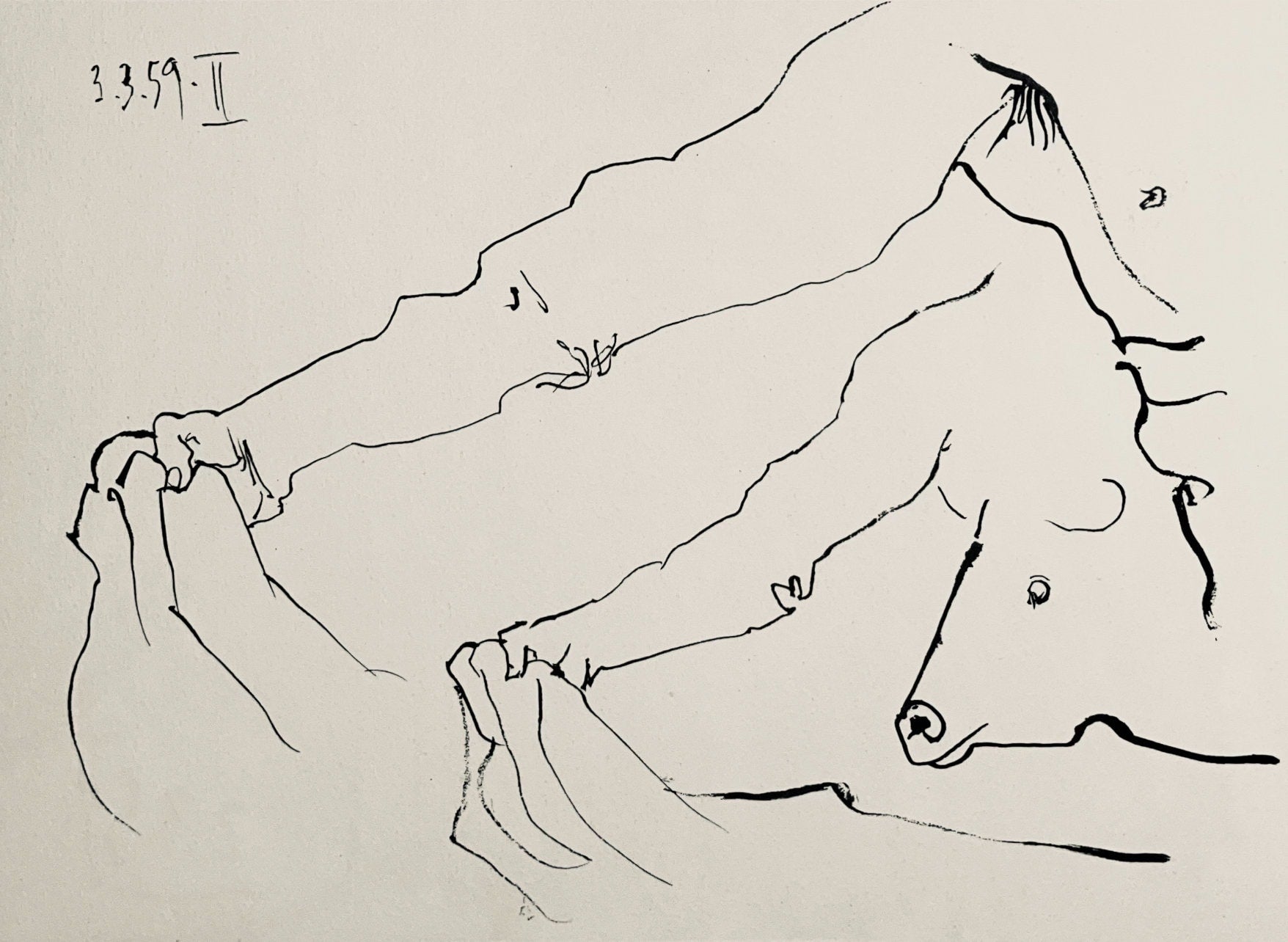 Pablo Picasso, Composition (Bloch 1276; Czwiklitzer 23), Toros y Toreros, Limited Edition Lithograph