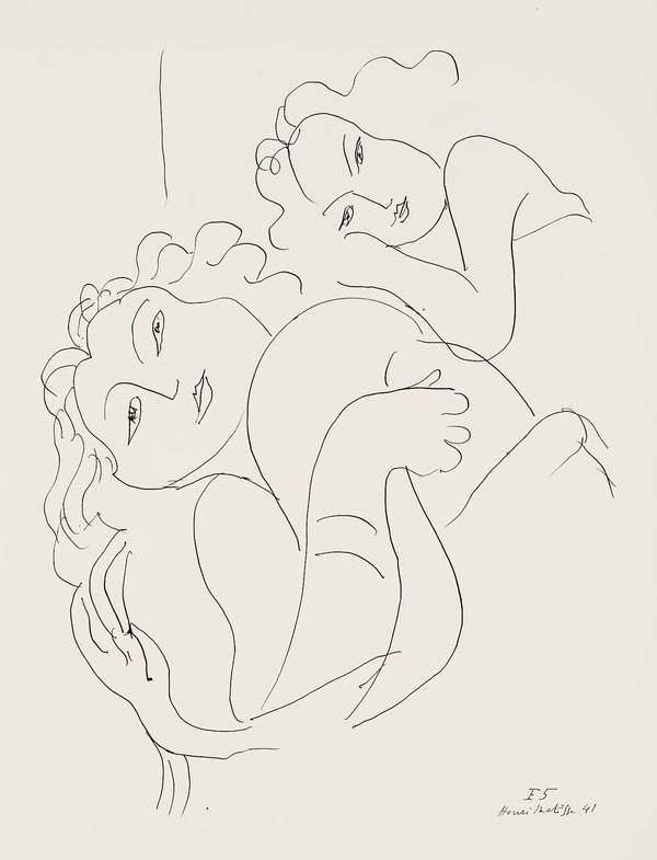 Henri Matisse, Série F, var. 5 (Duthuit 9), Henri Matisse, Dessins, Thèmes et variations, Limited Edition Lithograph