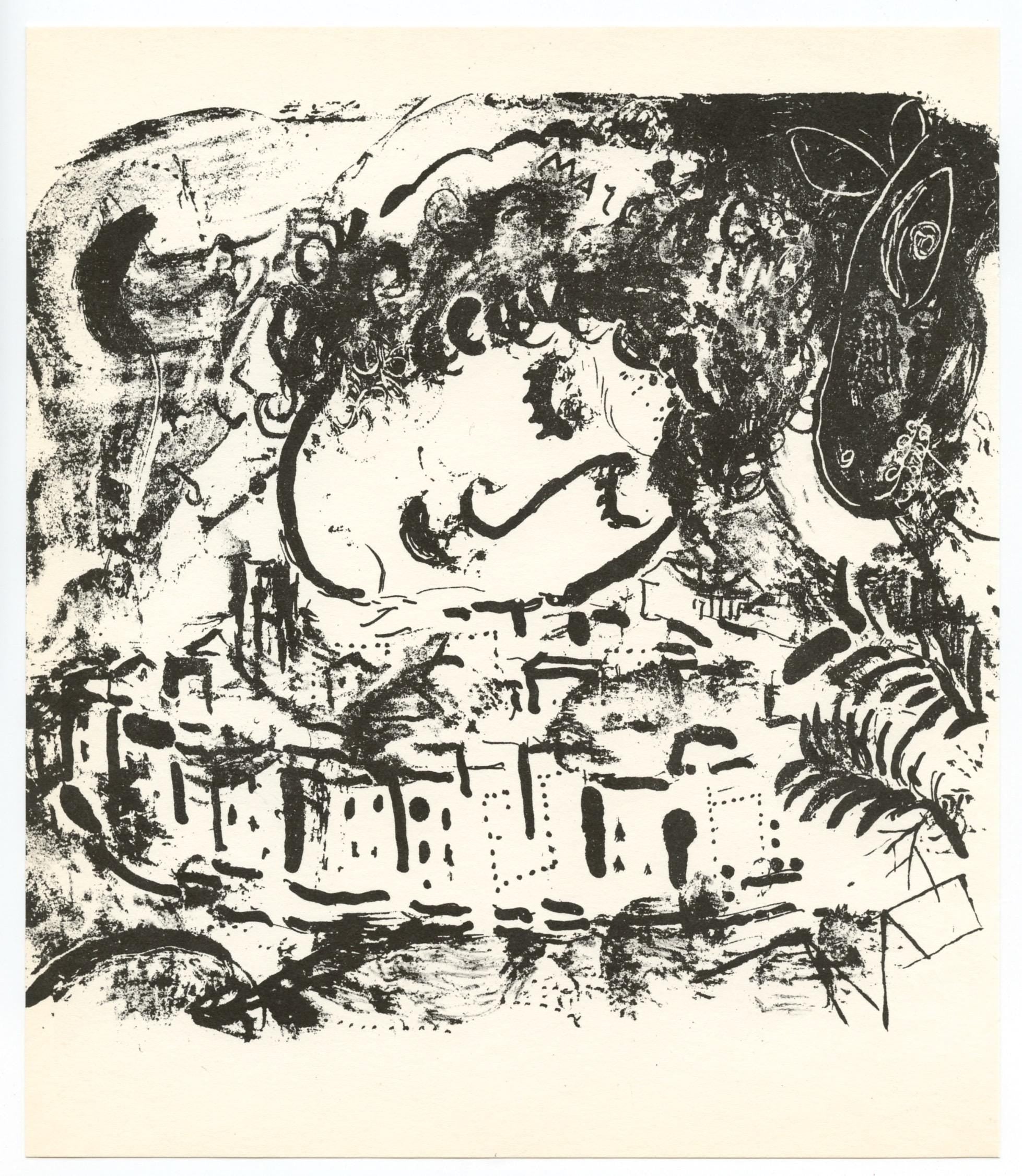 Marc Chagall, Composition (Mourlot 192-207; Cramer 34), Limited Edition Lithograph