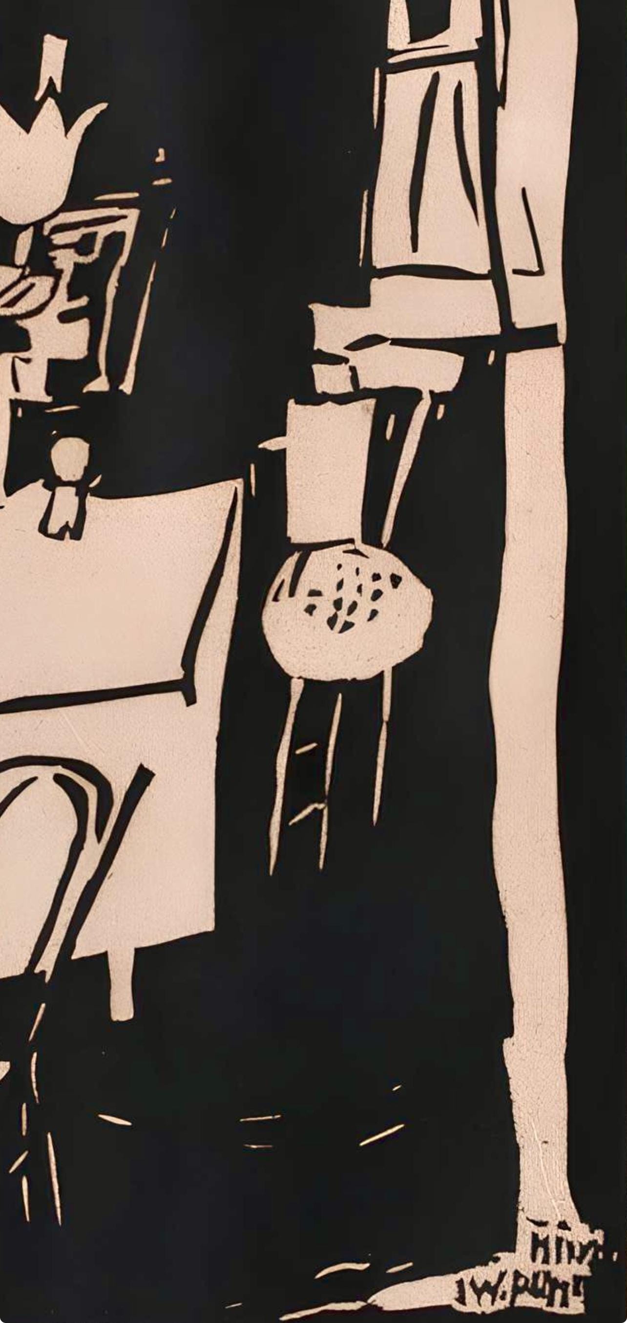 Jean Pougny, Composition, Pougny, dix linogravures originales, 1914-1920, Limited Edition Linocut