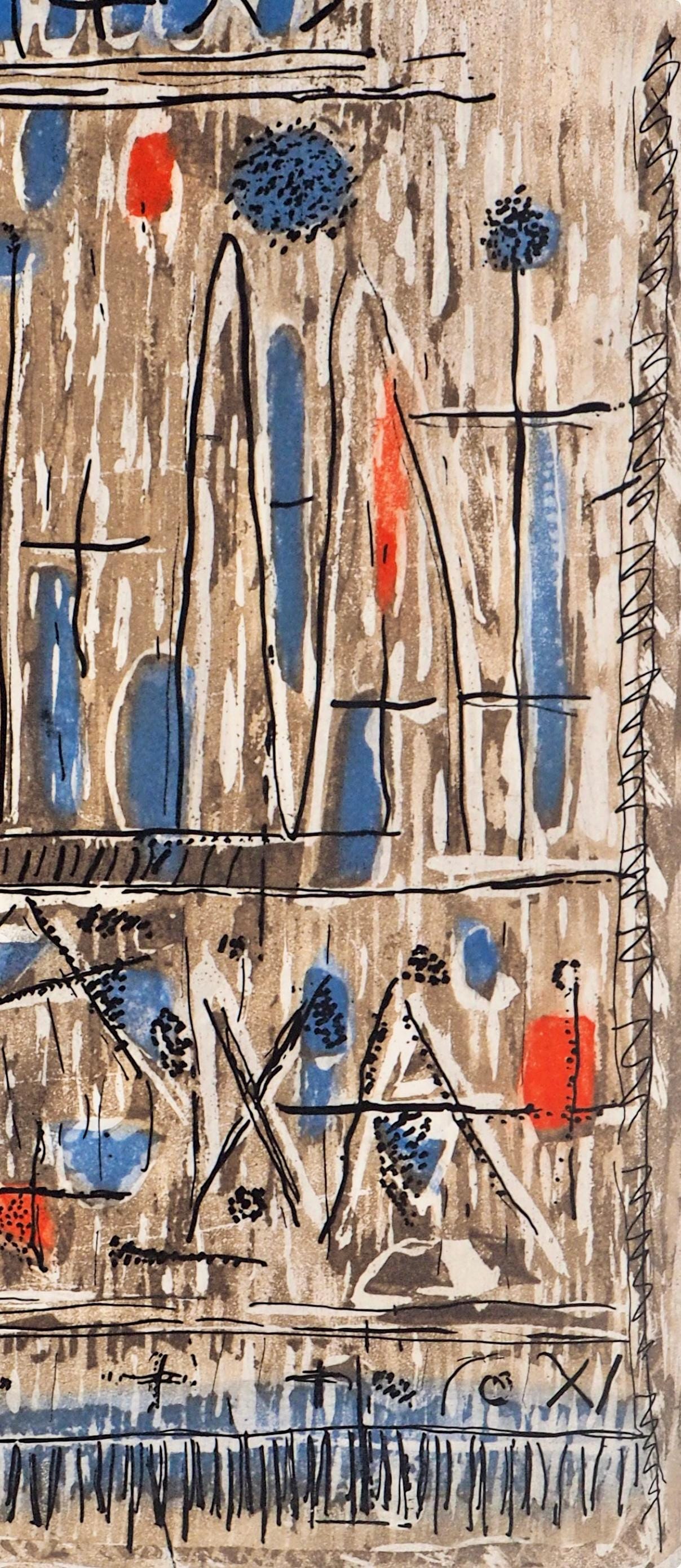 Roger Bissière, Centro, Paroles peintes I, Limited Edition Etching