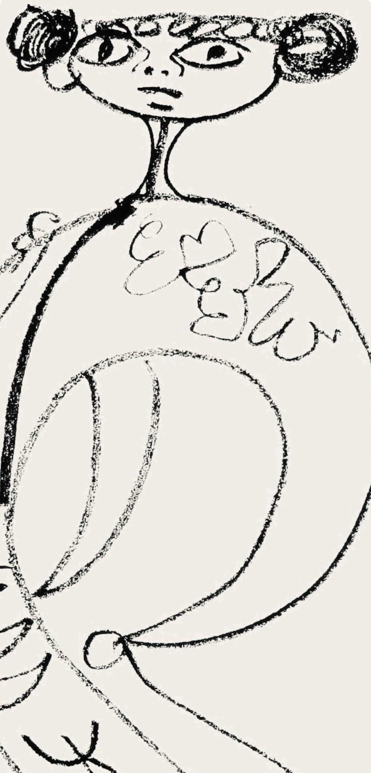 Jean Cocteau, Composition, Taureaux, Limited Edition Lithograph