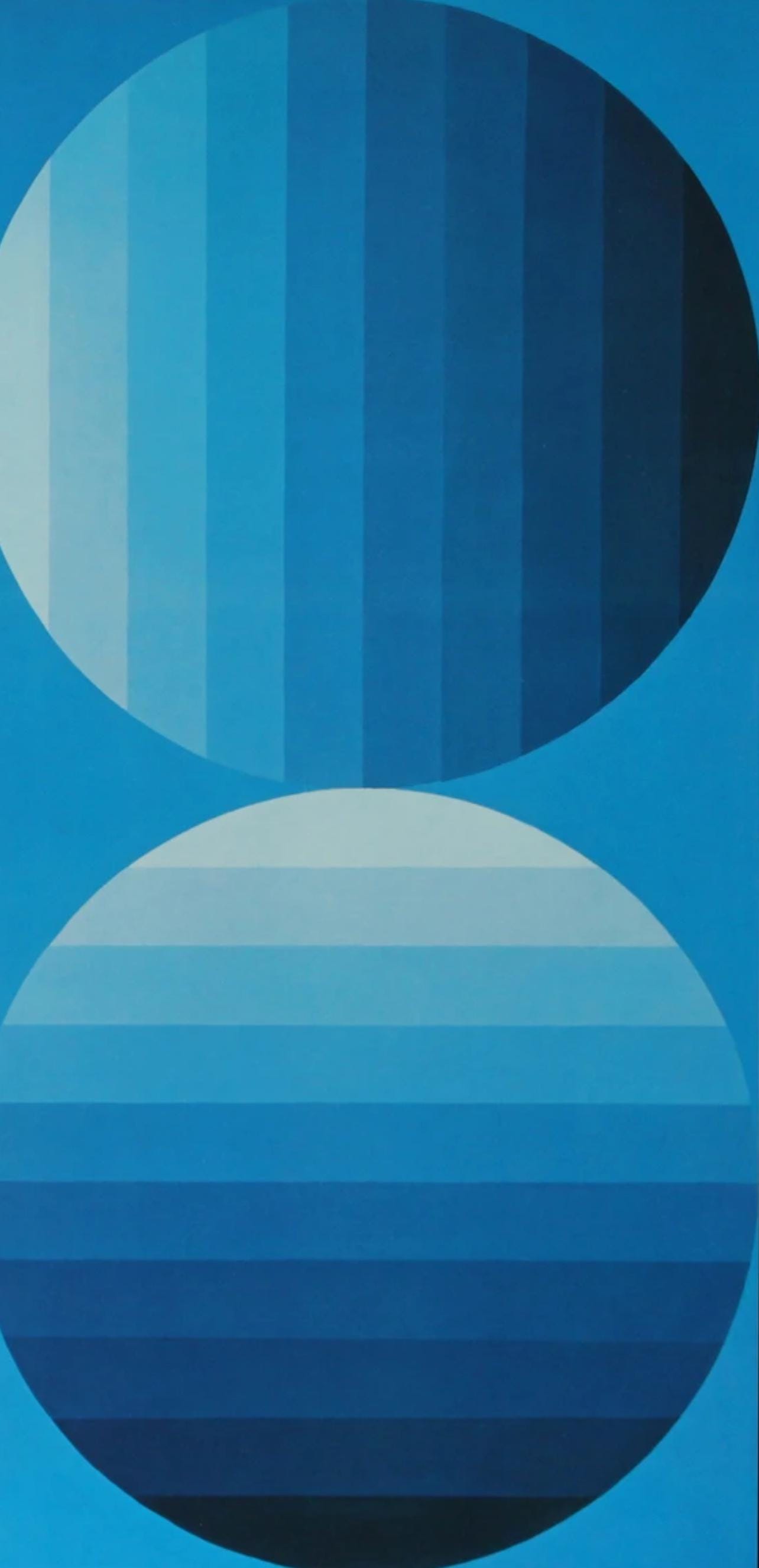 Victor Vasarely, Composition, Progressions II, Limited Edition Héliogravure