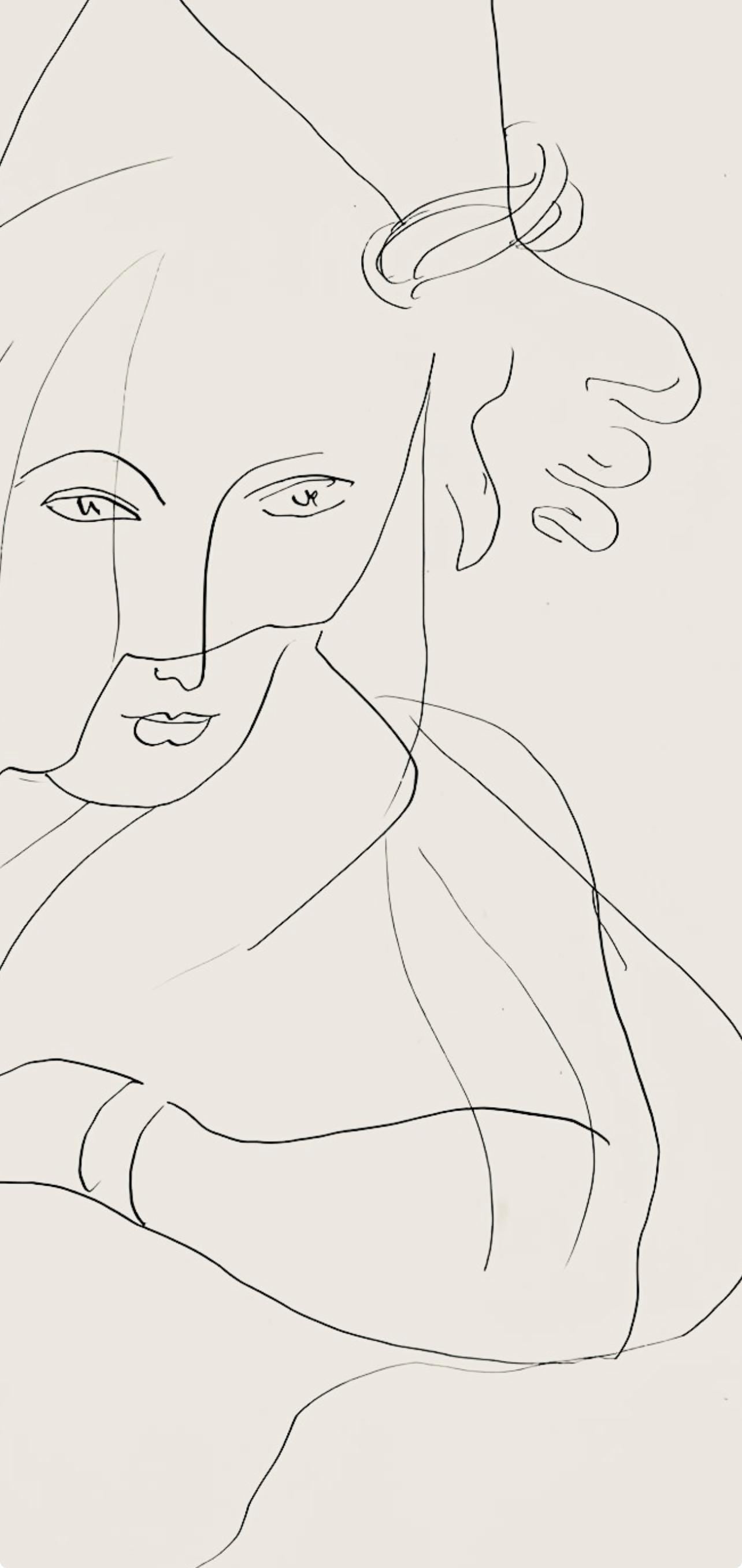 Henri Matisse, Série V, var. 7 (Duthuit 9), Henri Matisse, Dessins, Thèmes et variations, Limited Edition Lithograph