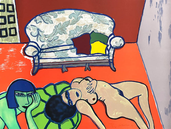 Guillaume Cornelis van Beverloo, Corneille, Le Conversation, Limited Edition Lithograph