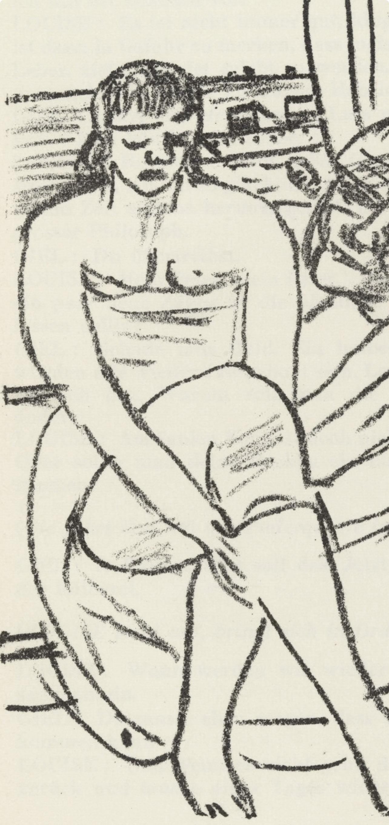 Max Beckmann, Composition (Gallwitz 286; Hofmaier 323-329; Rifkind 150 1-7), Der Mensch ist kein Haustier, Limited Edition Lithograph