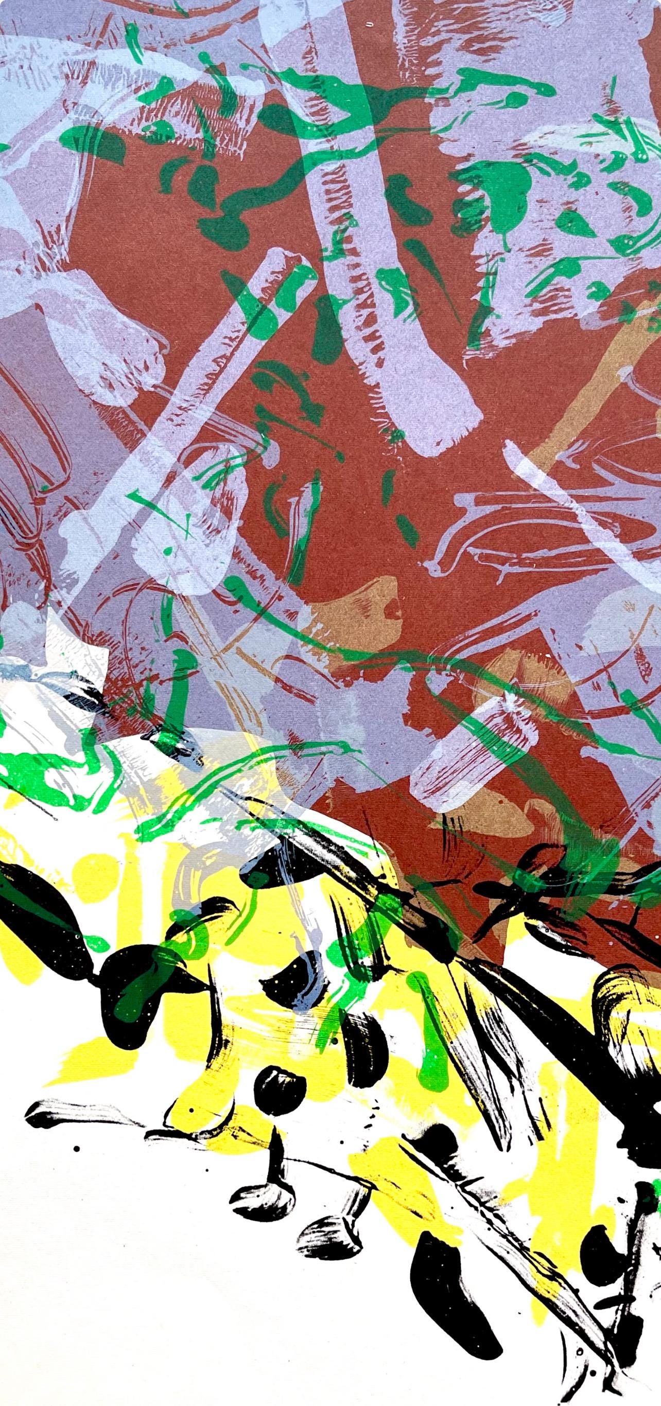 Jean-Paul Riopelle, Composition, Derrière le miroir, Limited Edition Lithograph