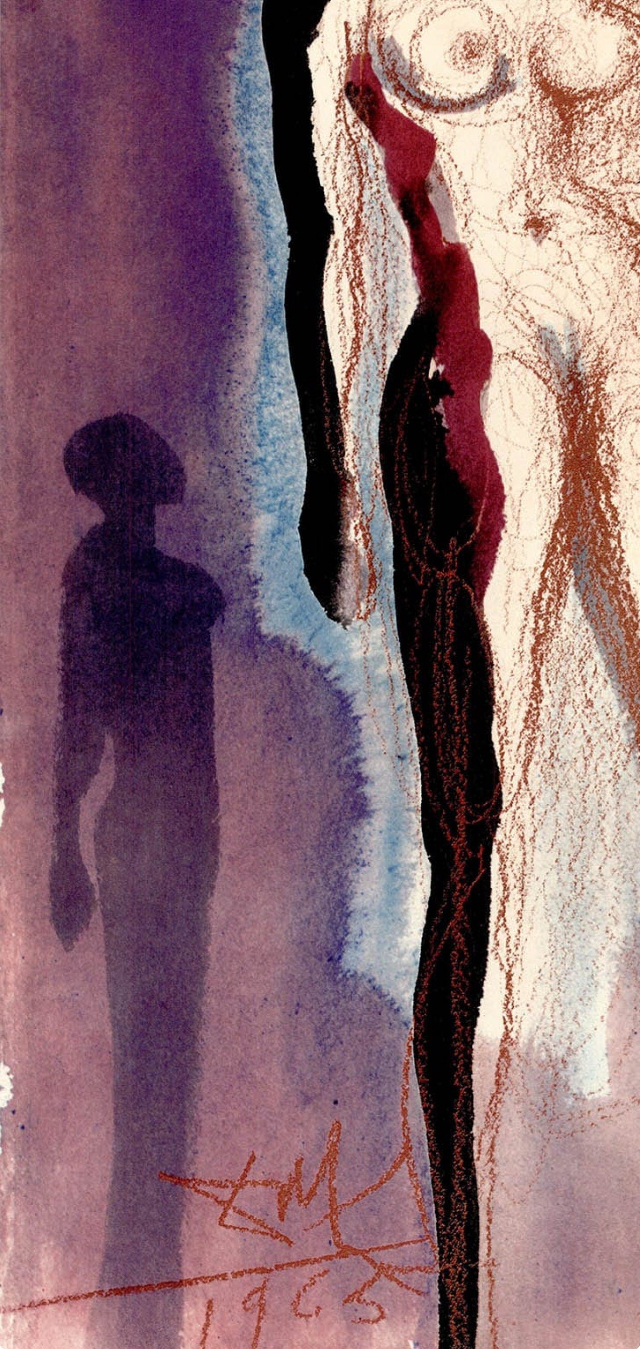 Salvador Dali, Composition (Michler/Löpsinger 1600; Field 69-3), Biblia Sacra, Limited Edition Lithograph