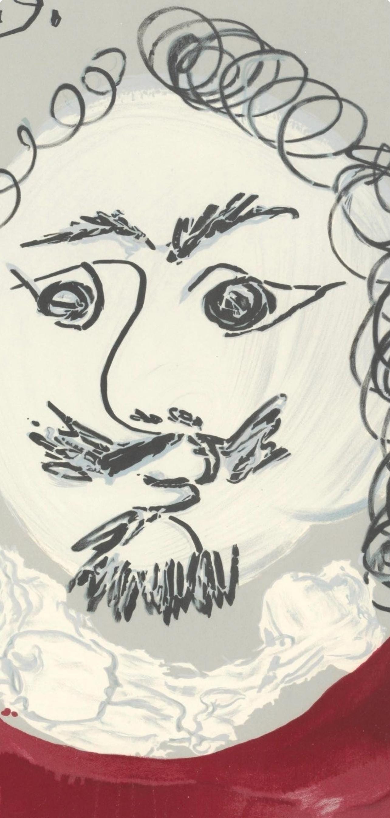 Pablo Picasso, Composition (Orozco 207-261), Vingt-Neuf Portraits Imaginaires, Limited Edition Lithograph