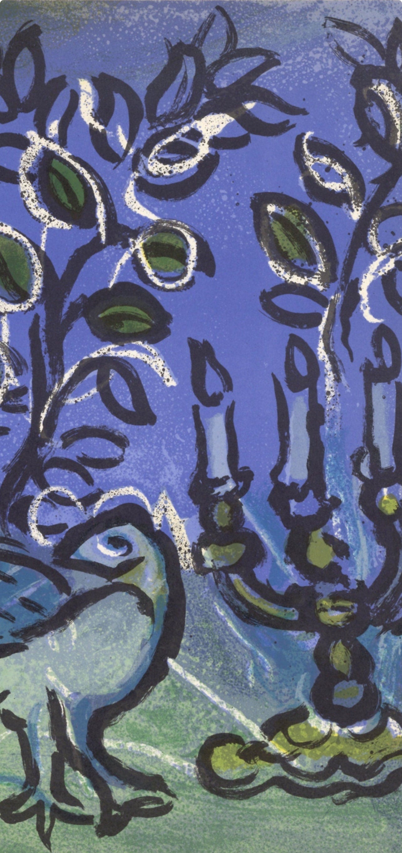 Marc Chagall, Candlestick (Mourlot 366; Cramer 49), Limited Edition Lithograph