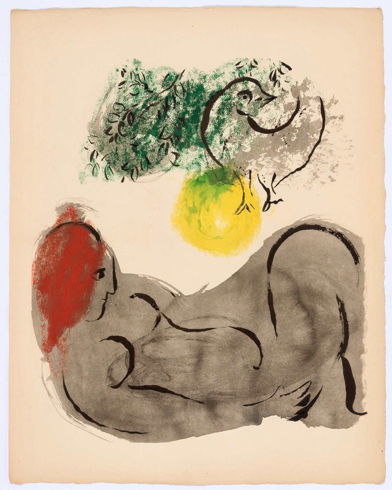 Marc Chagall, Composition, Couleur amour, Limited Edition Lithograph