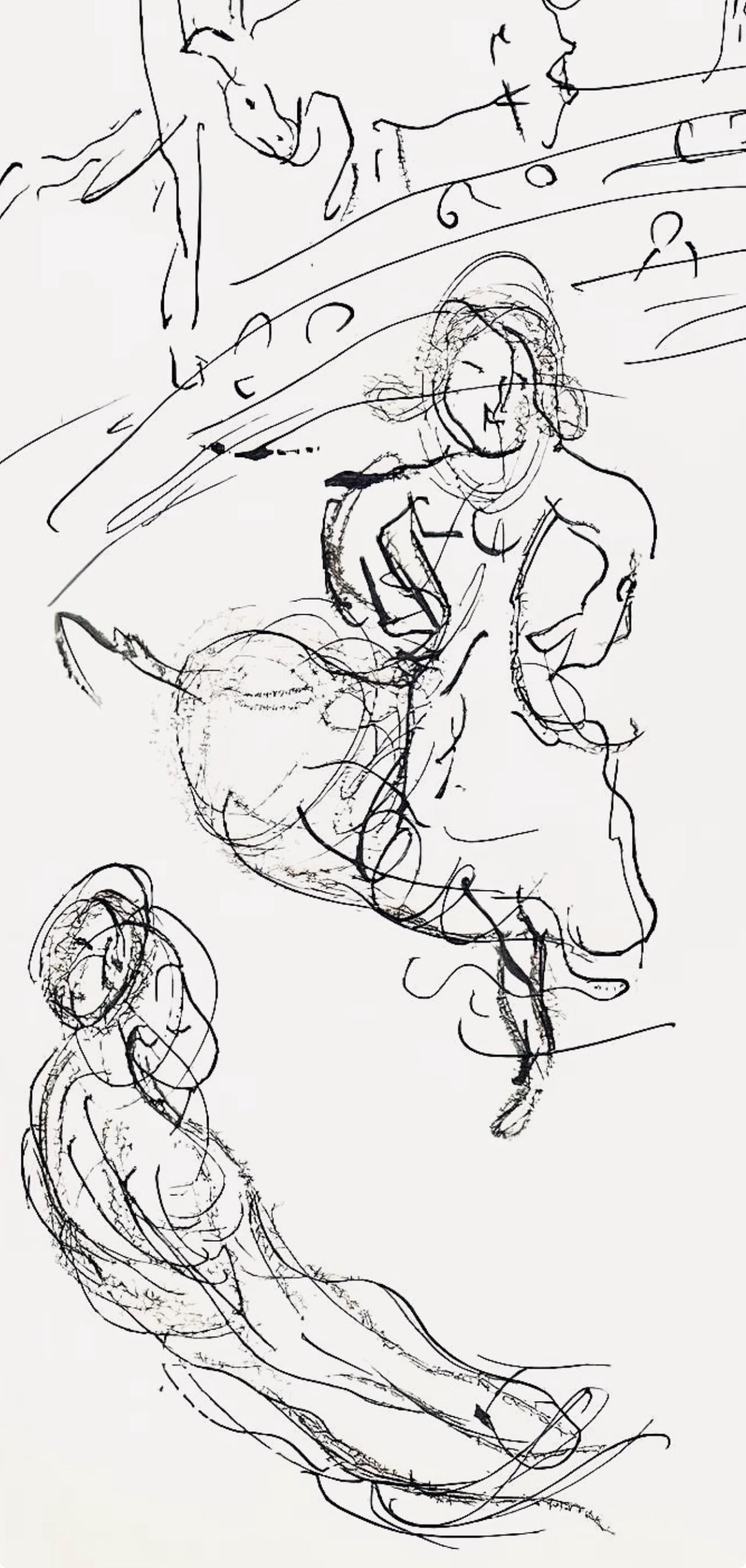 Marc Chagall, Composition (Cramer 61), Le Plafond de l'Opéra de Paris, Limited Edition Lithograph