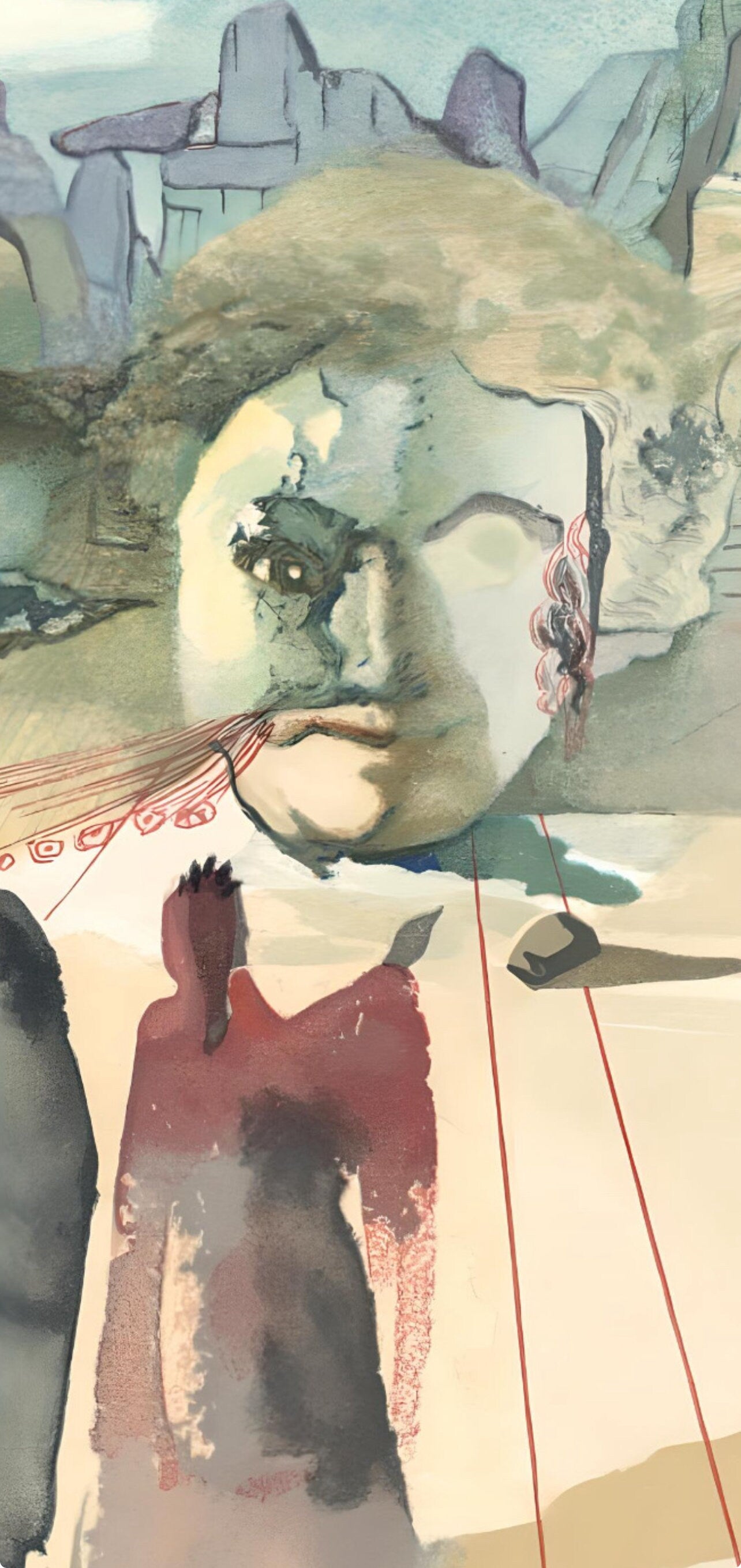 Salvador Dali, The Avaricious (Michler/Löpsinger 1039-1138; Field 189-200), La Divine Comédie, Limited Edition Woodcut