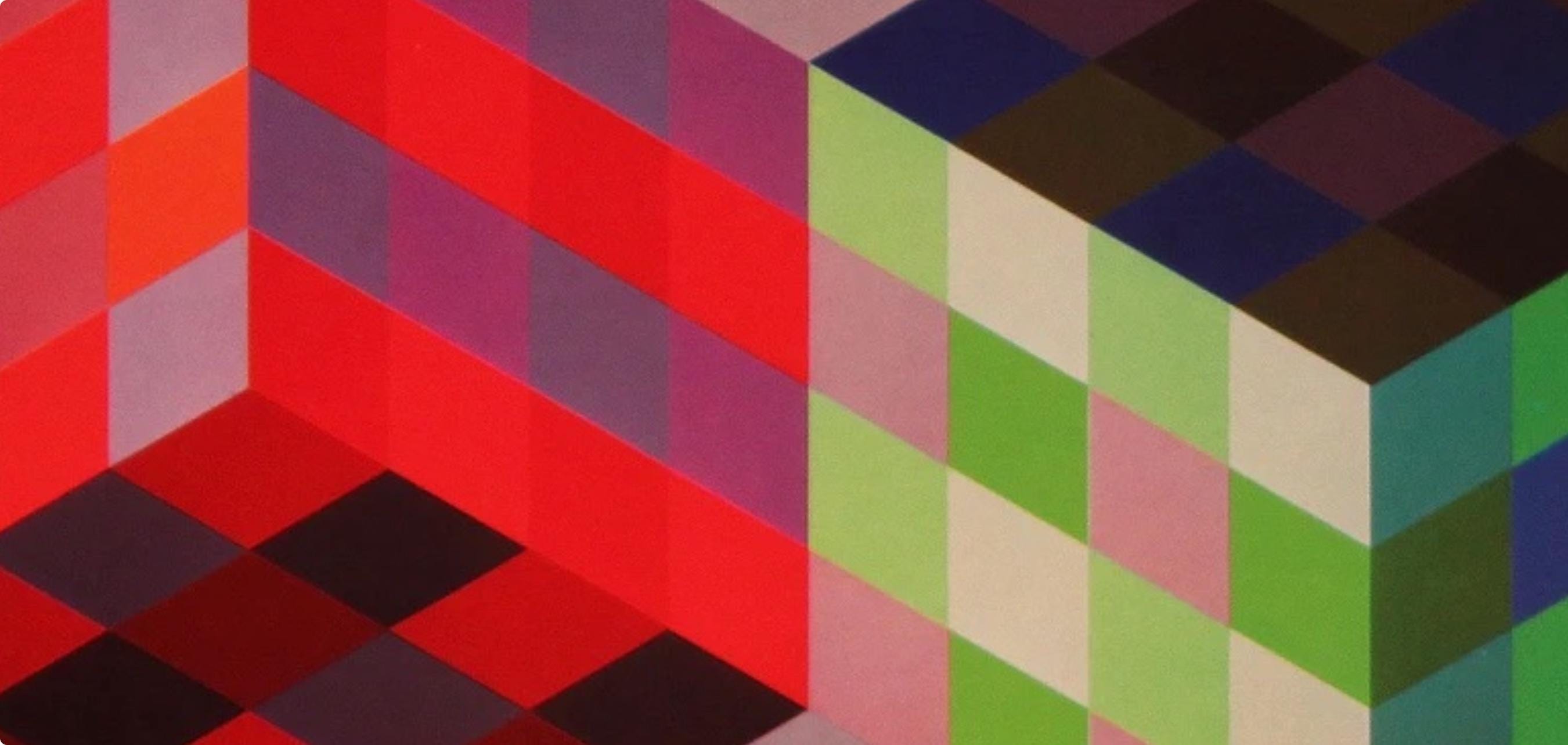 Victor Vasarely, Composition, Hommage à Hexagone, Limited Edition Héliogravure
