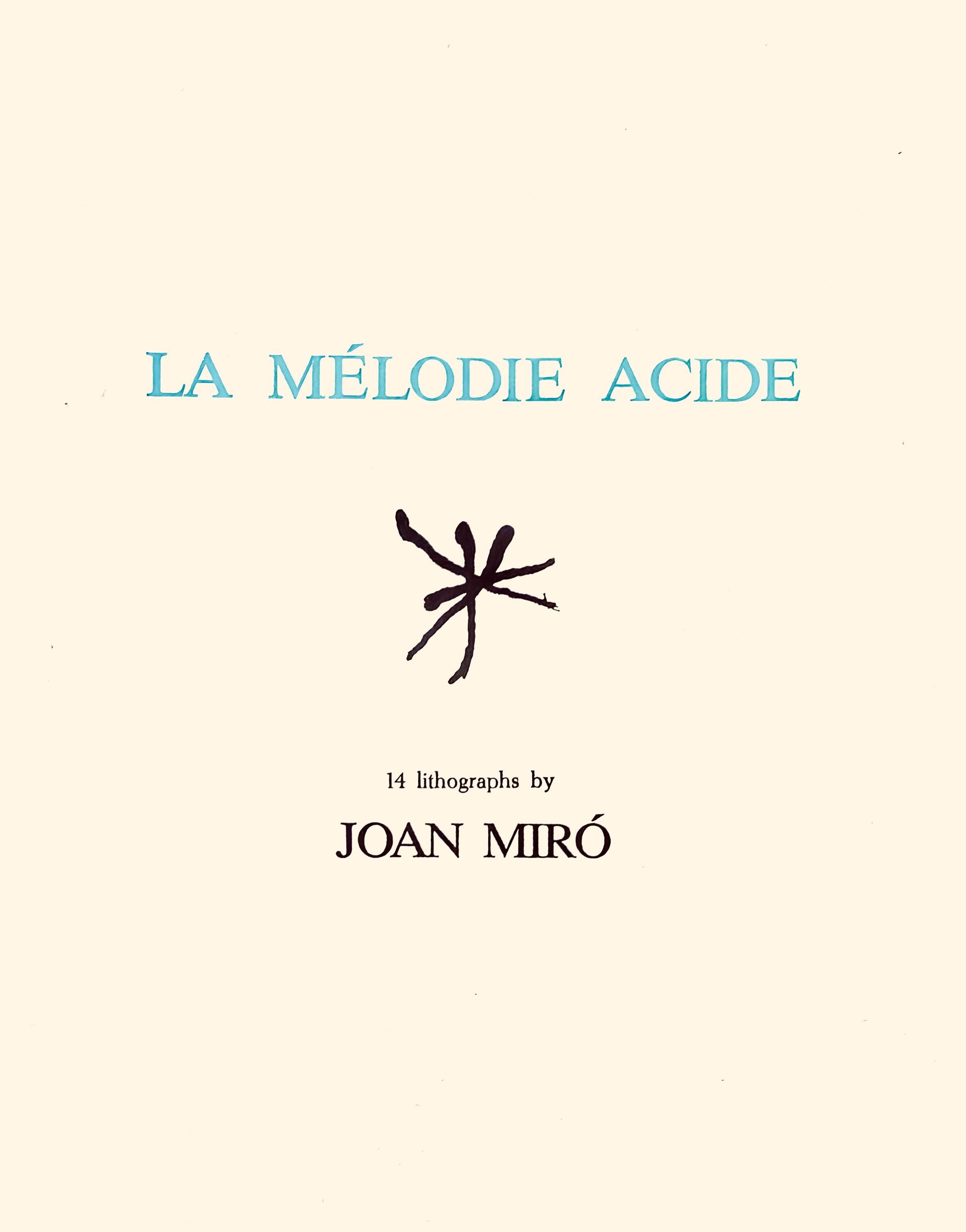 Joan Miró, Composition (Mourlot 1212-1225; Cramer 248), La mélodie acide, Limited Edition Lithograph