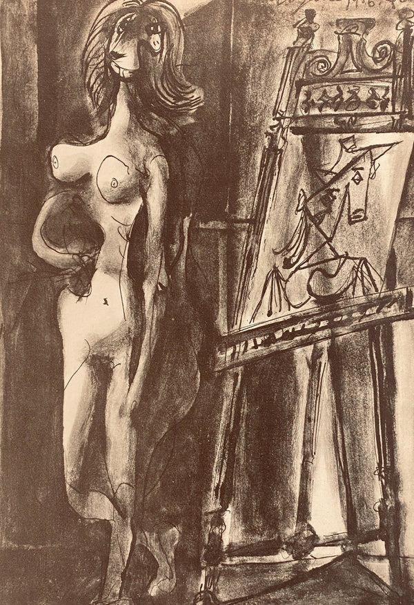 Pablo Picasso, Composition, Carnet de dessins de Picasso, Cahiers d’Art, Limited Edition Lithograph