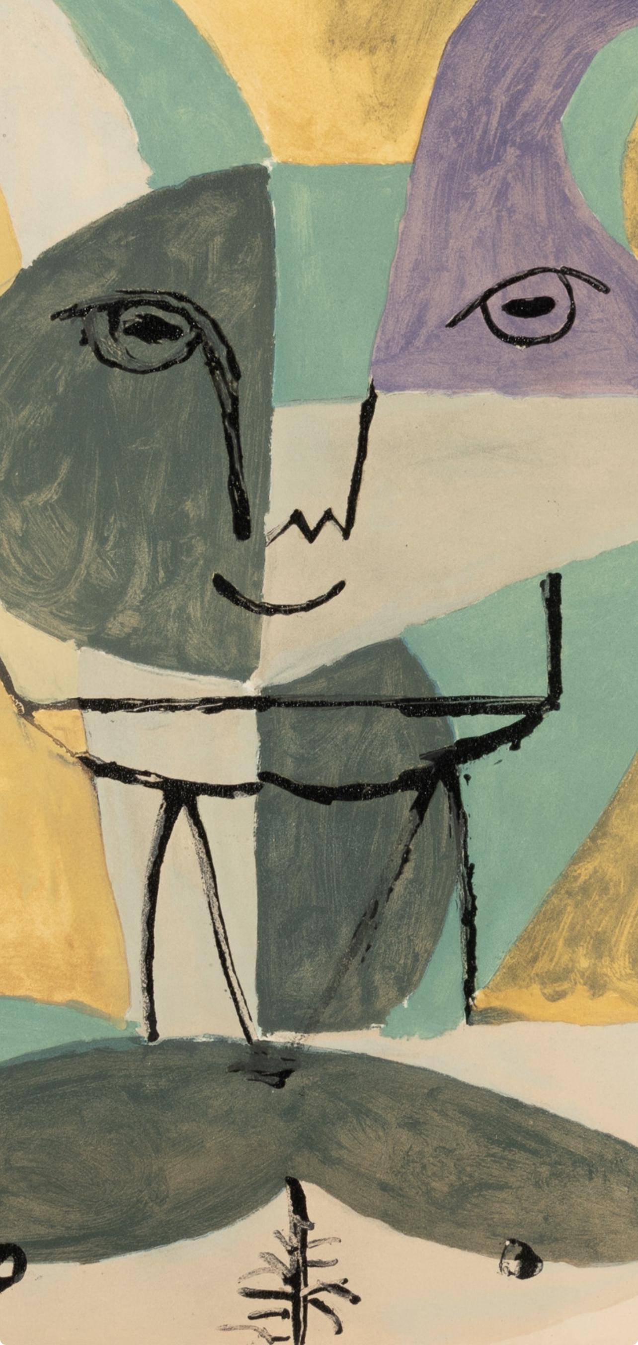 Pablo Picasso, Composition, Faunes et Flore d'Antibes, Limited Edition Lithograph