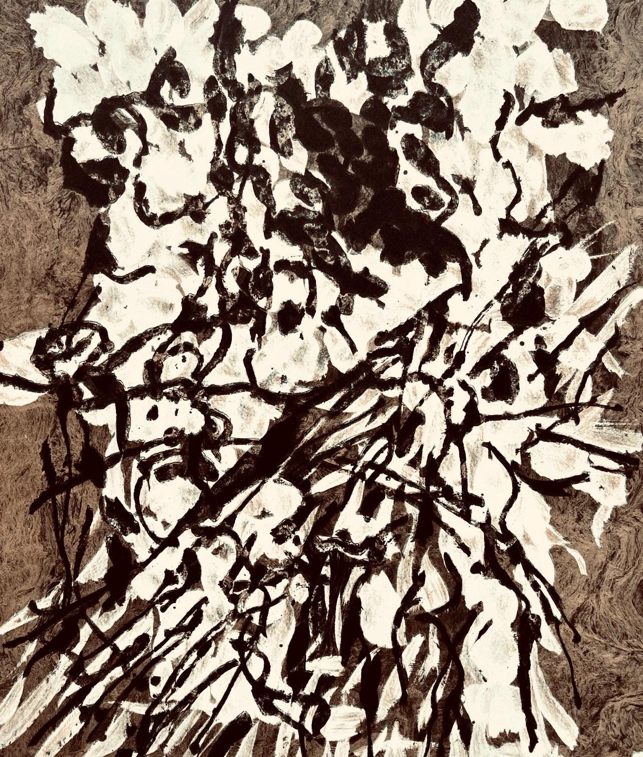 Jean-Paul Riopelle, Composition, Derrière le miroir, Limited Edition Lithograph