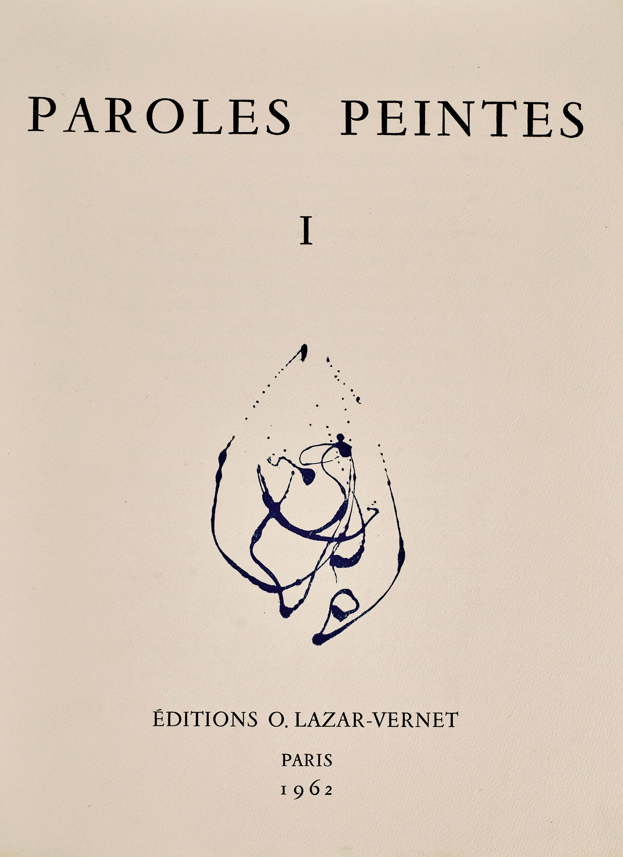 Raoul Ubac, Ta Main, Paroles peintes I, Limited Edition Etching