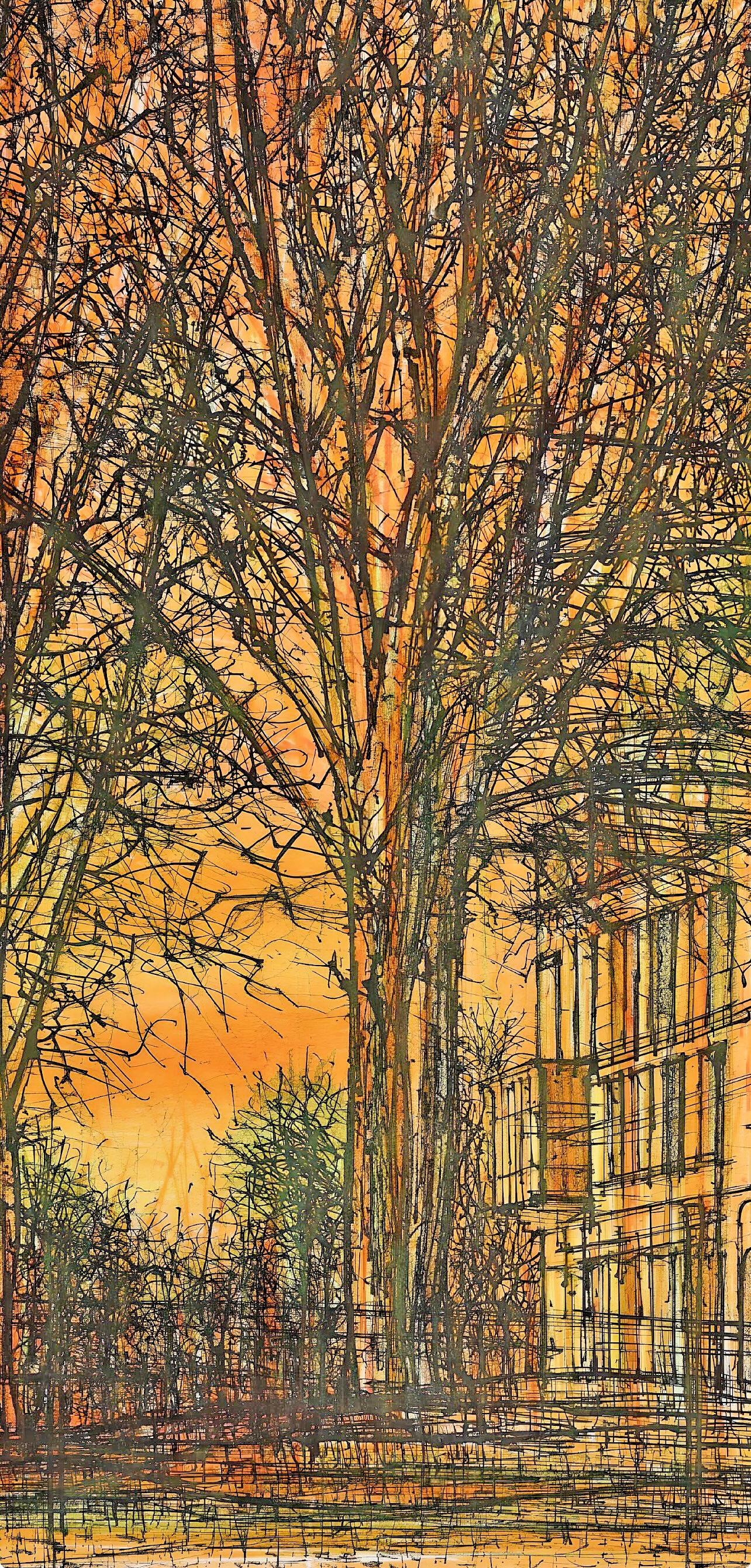 Jean Carzou, La Maison dans les arbres, Regards sur Paris, Limited Edition Lithograph