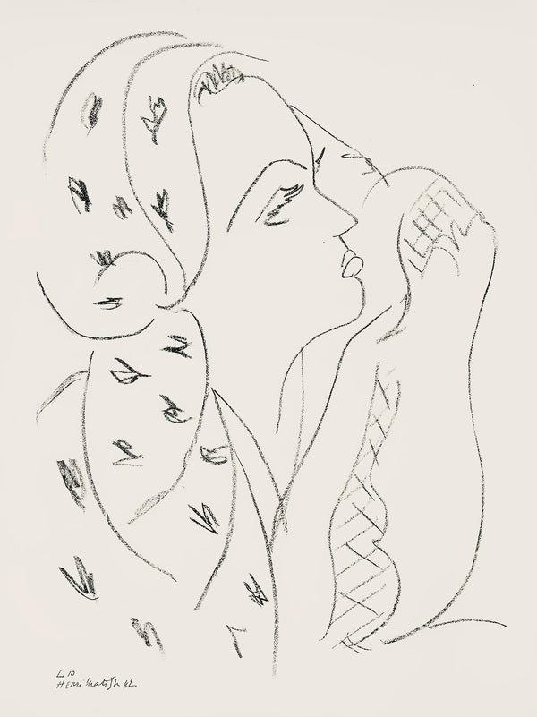 Henri Matisse, Série L, var. 10 (Duthuit 9), Henri Matisse, Dessins, Thèmes et variations, Limited Edition Lithograph