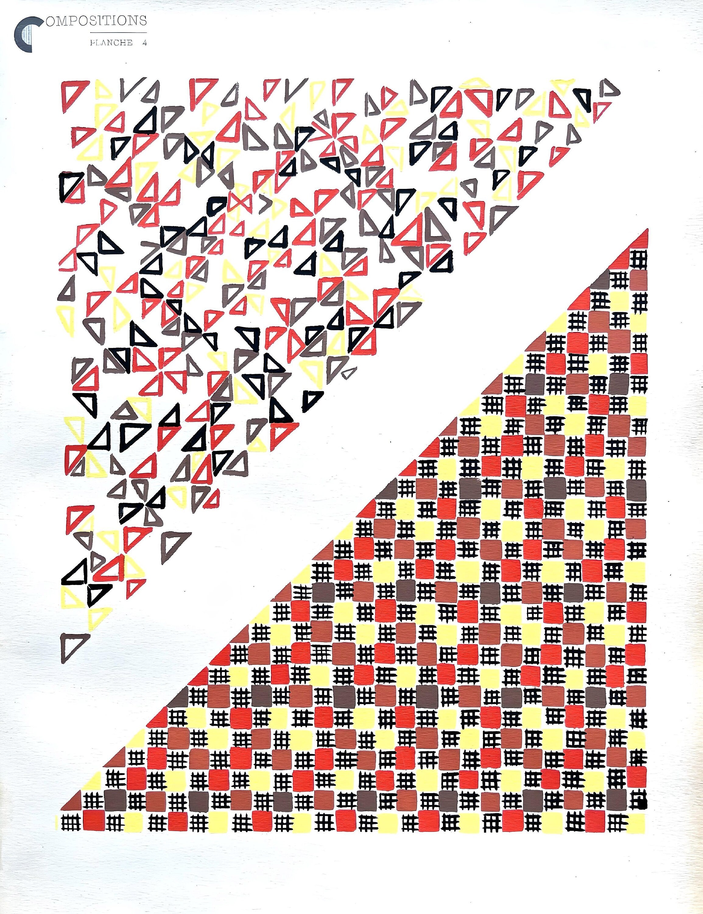 Sonia Delaunay, Planche No. 4, Compositions, couleurs, idées: Sonia Delaunay, Limited Edition Lithograph