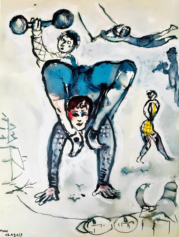 Marc Chagall, Composition, Le Cirque D'Izis,  avec quatre compositions originales de Marc Chagall, Limited Edition Lithograph
