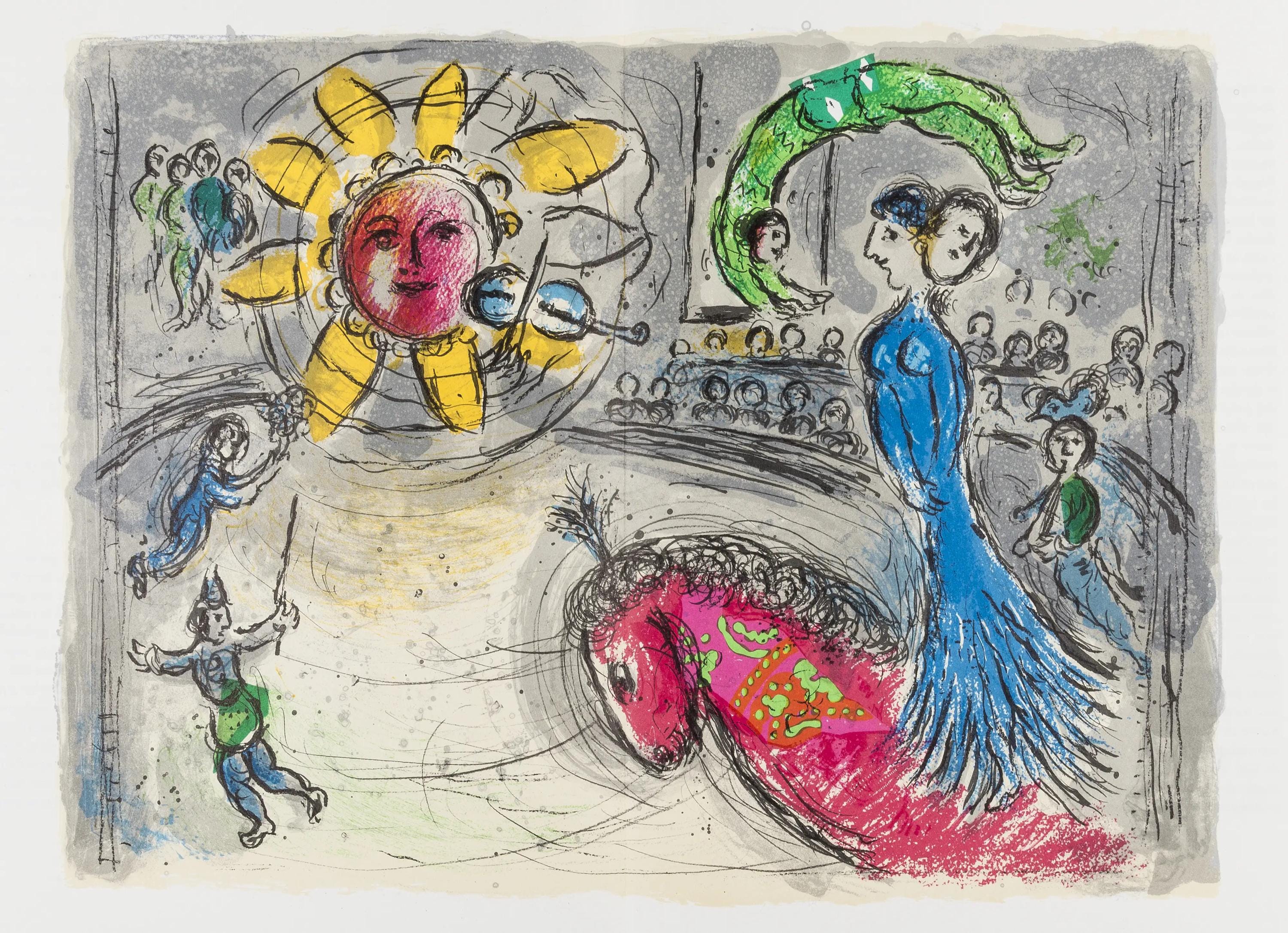 Marc Chagall, Composition (Cramer 110; Mourlot 945), Derrière le miroir, Limited Edition Lithograph