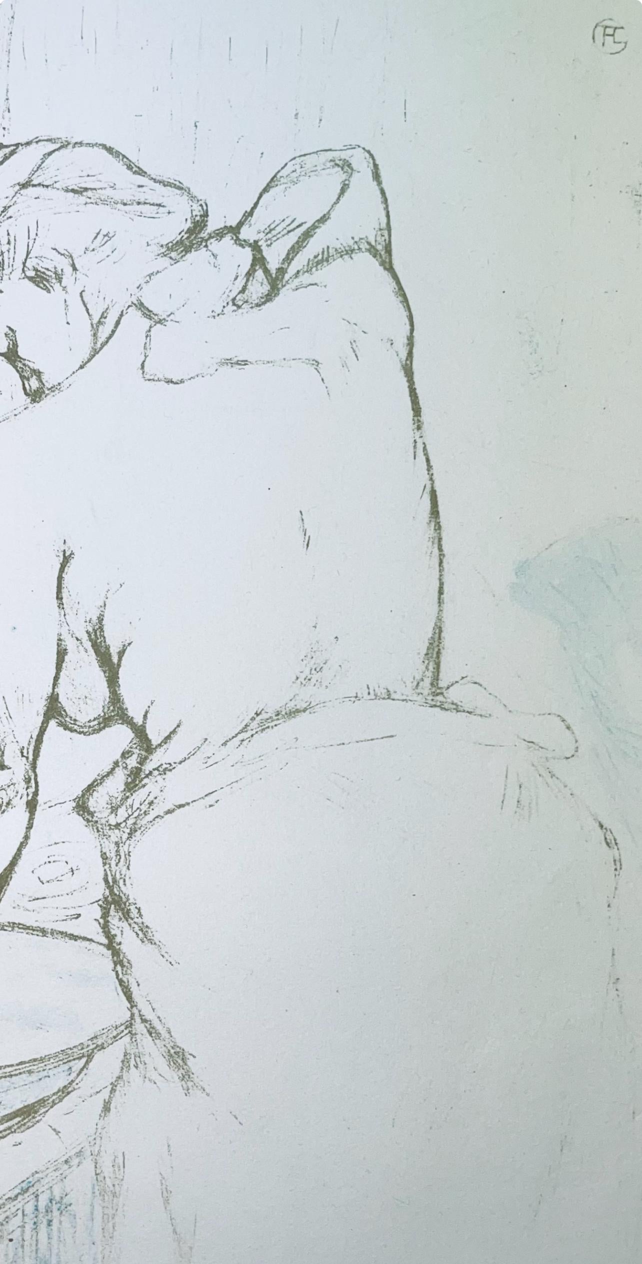 Henri de Toulouse-Lautrec, Composition, Images de Lautrec, 21 Planches en Couleurs, Collezione dell'Obelisco, Limited Edition Lithograph