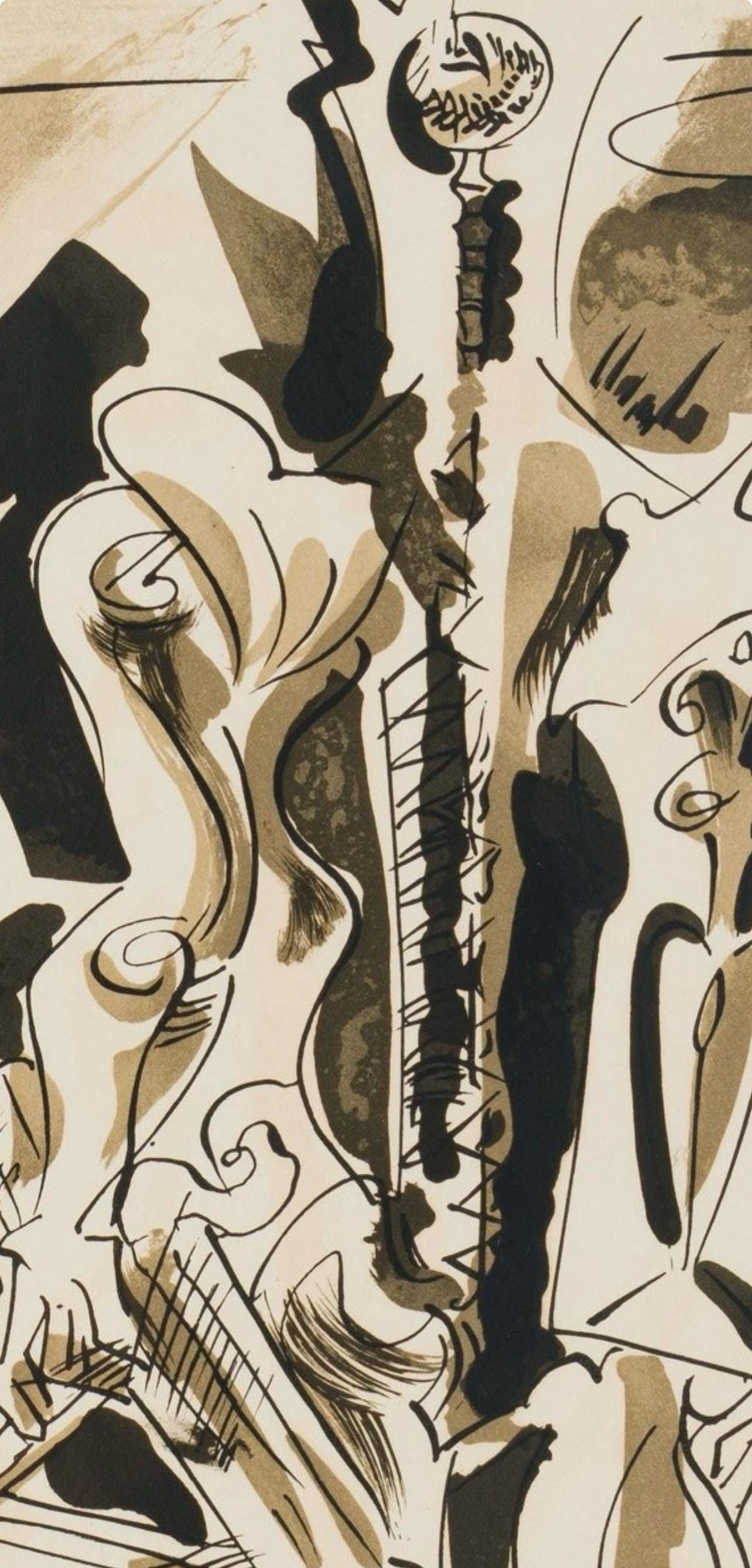 André Masson, Composition, XXe siècle, Limited Edition Lithograph