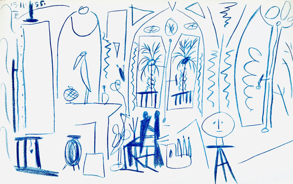 Pablo Picasso, Composition (Cramer 101), Carnet de la Californie, Limited Edition Lithograph