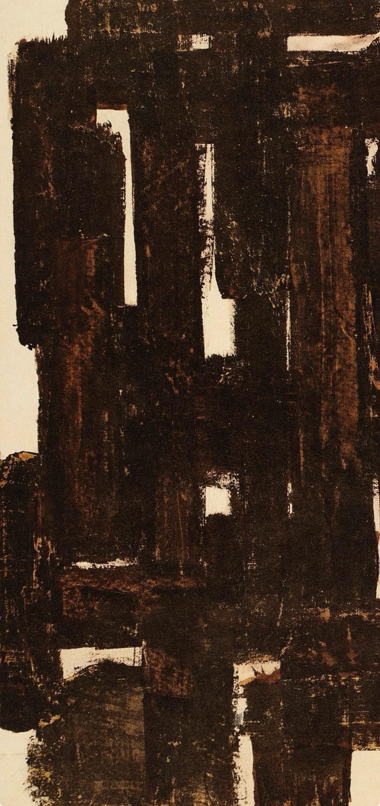 Pierre Soulages, Composition, Pierre Soulages, Peintres d'aujourd'hui, Limited Edition Lithograph